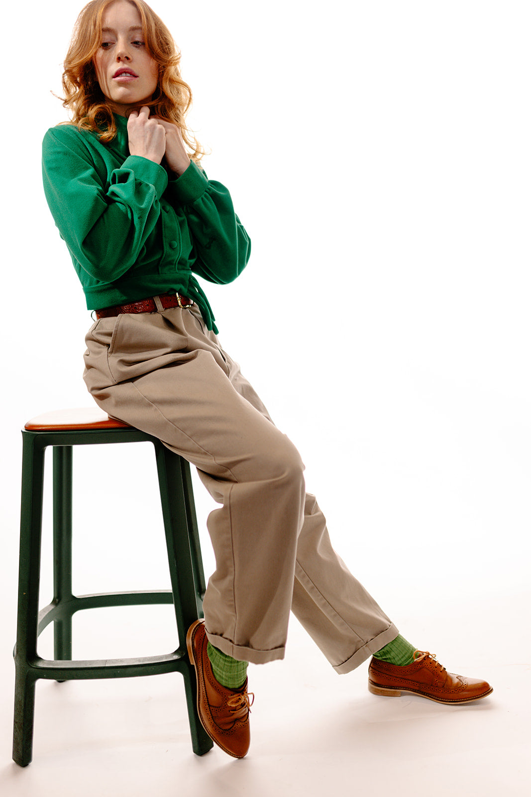 Maman baggy khaki pants