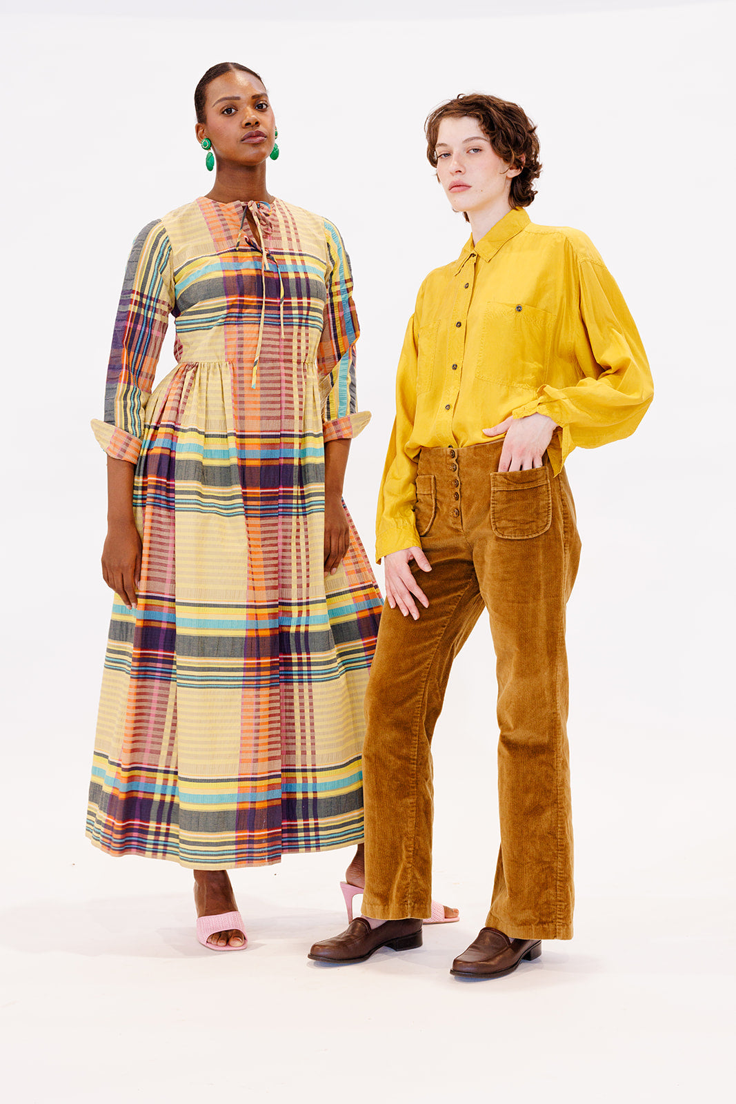 Mocha corduroy hippie flares