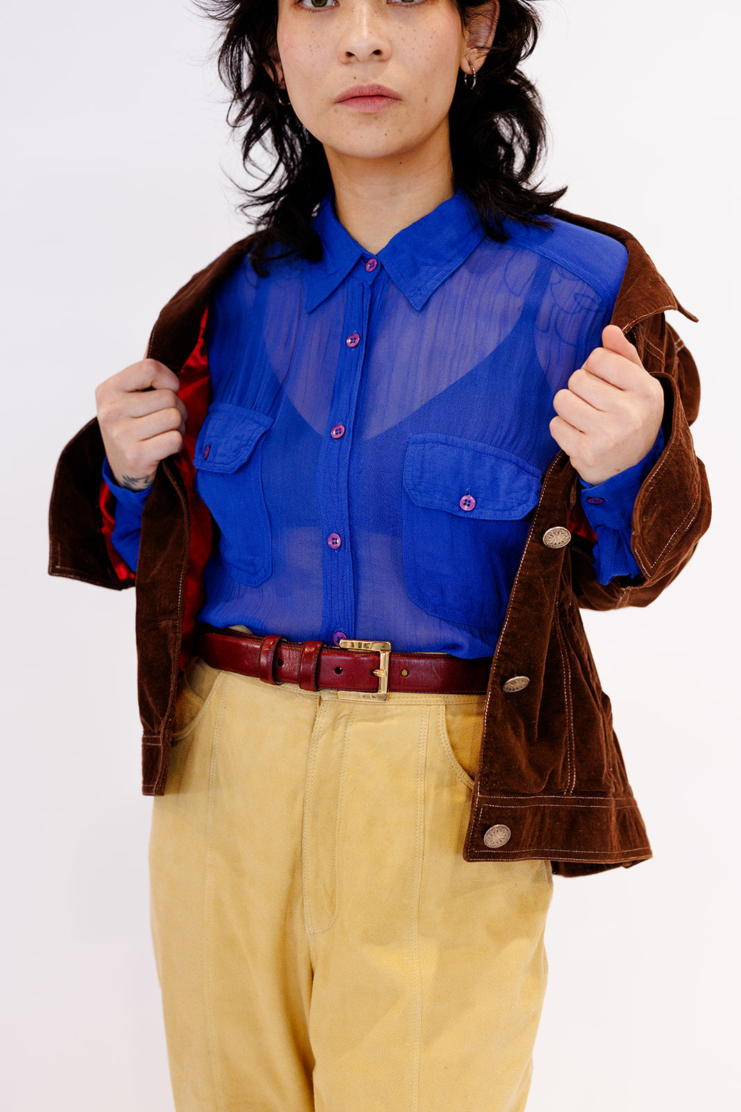 Brown corduroy jacket made by Marie!