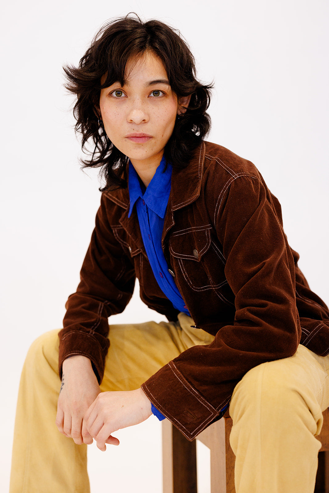Brown corduroy jacket made by Marie!