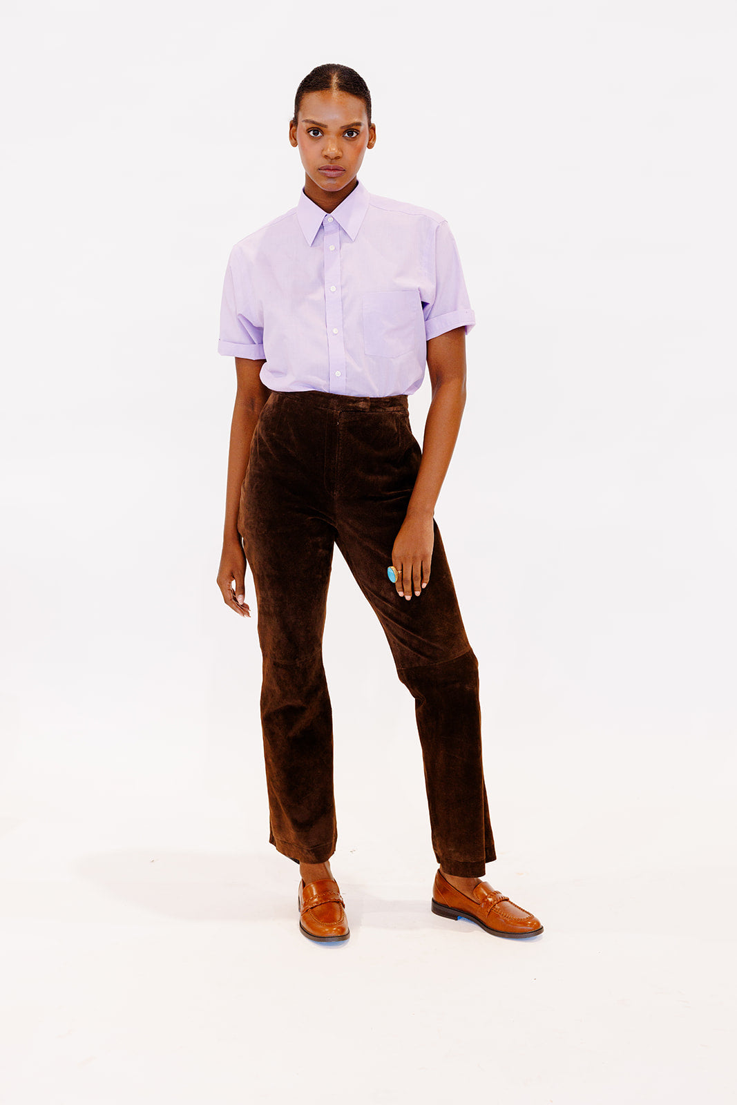 Lord & Taylor brown suede pants