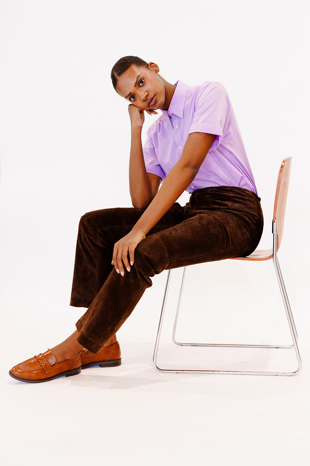 Lord & Taylor brown suede pants