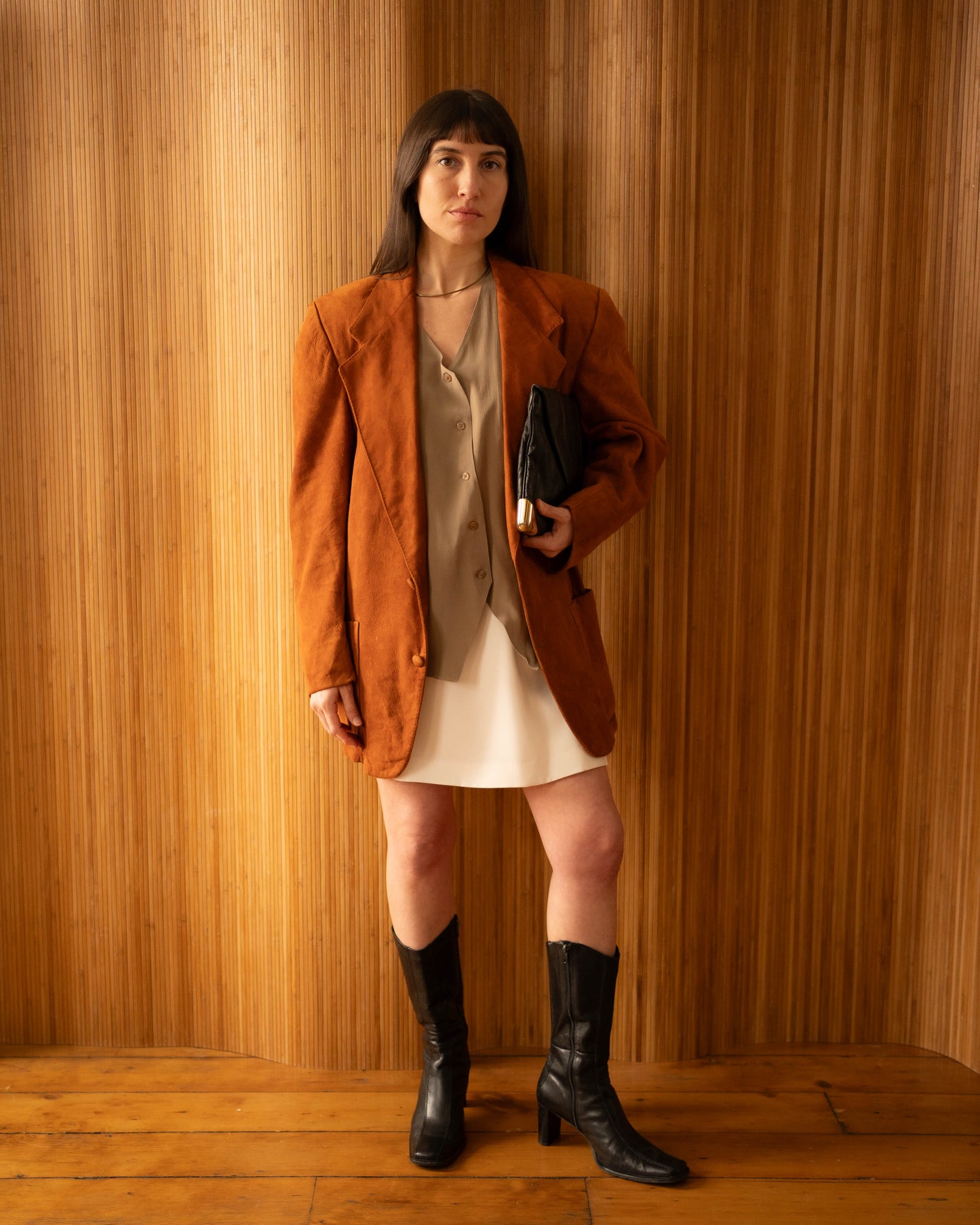 Liz square toe mid calf boots