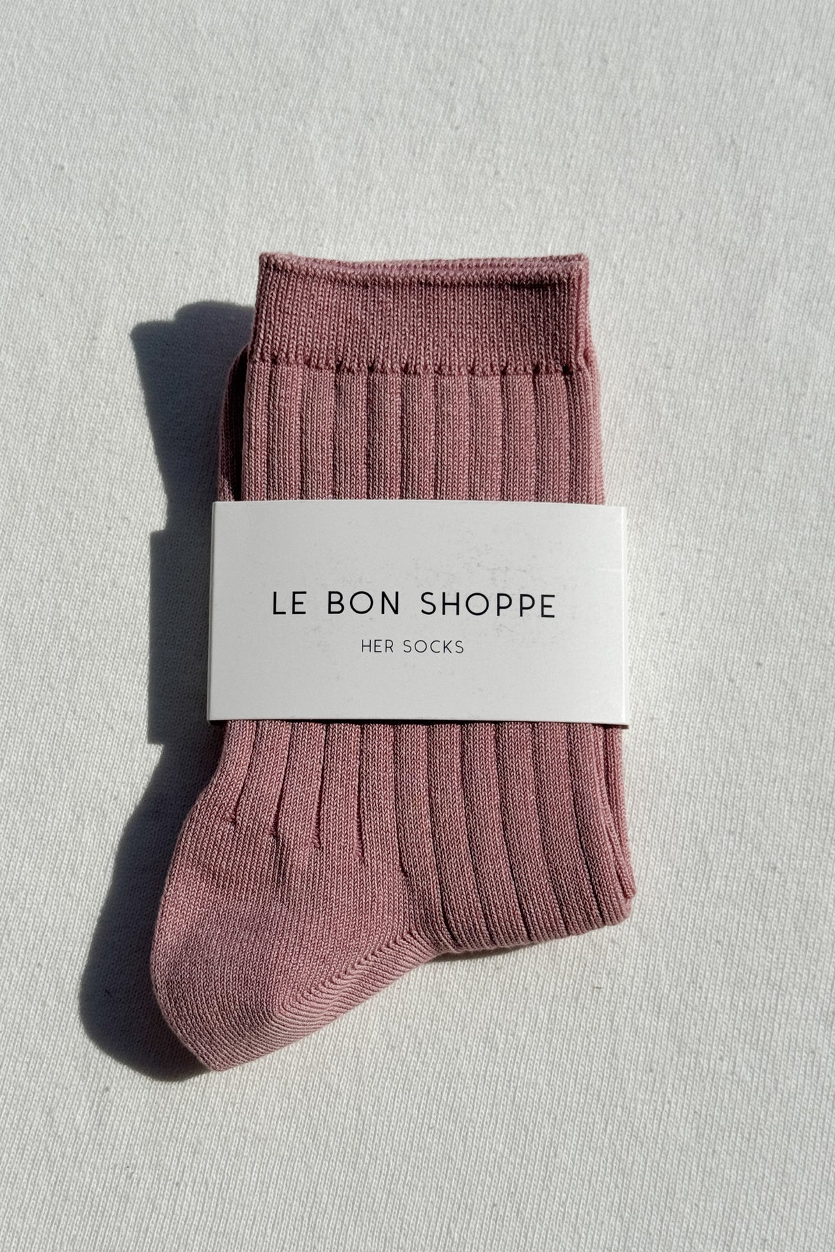 Her socks - desert rose