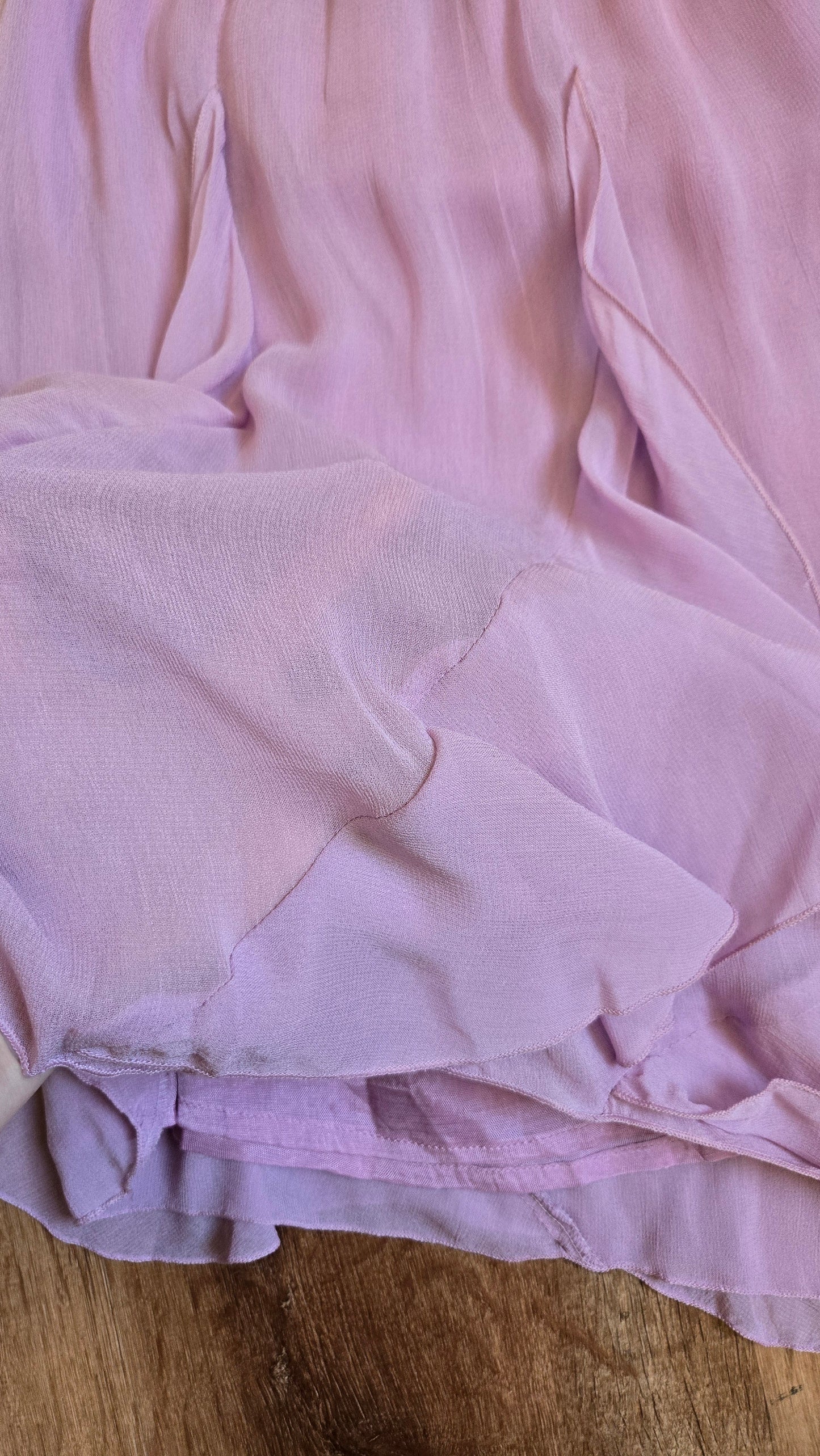 Papillon lilac ruffle skirt