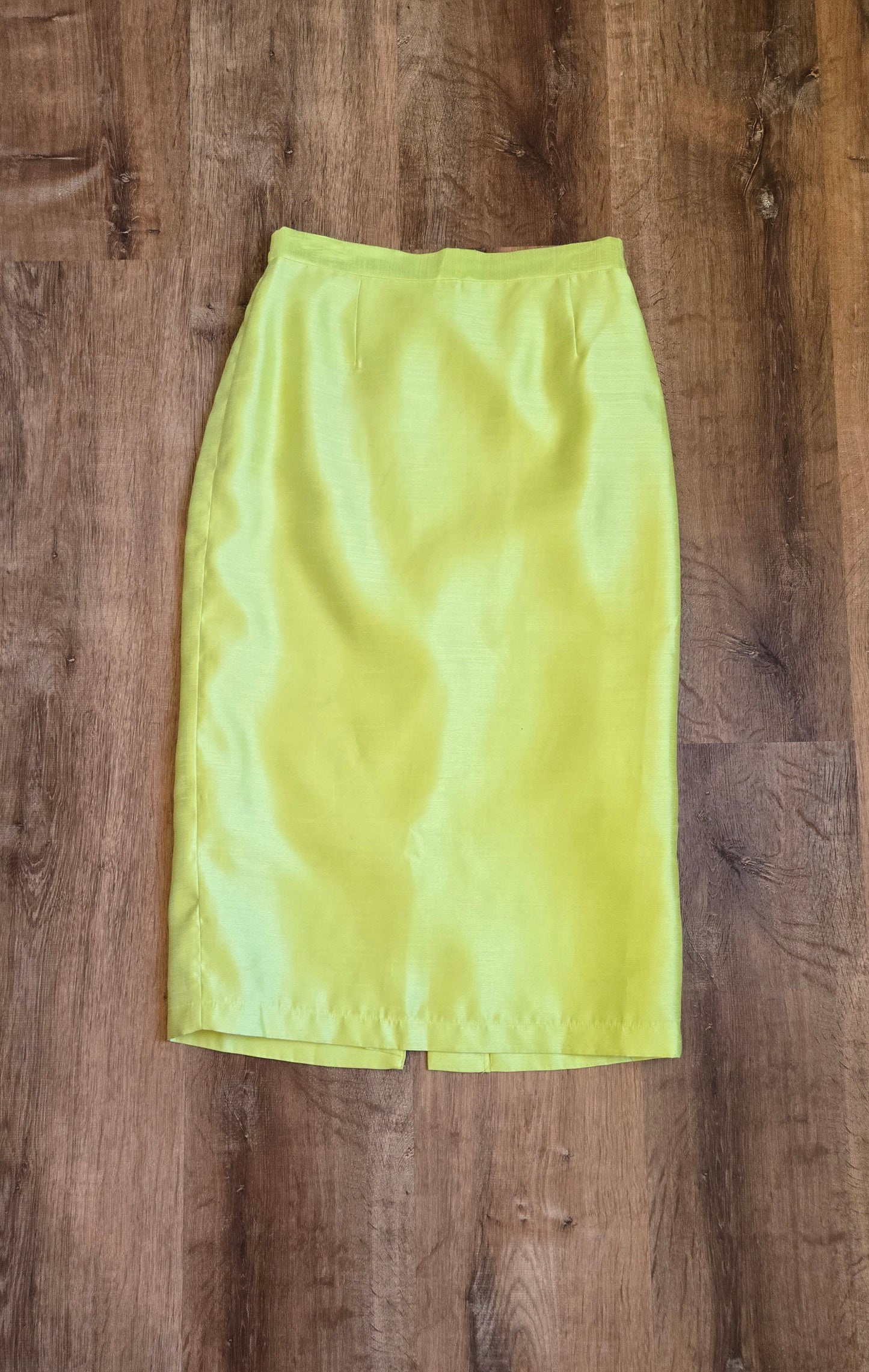 GMI lime sheen tea skirt