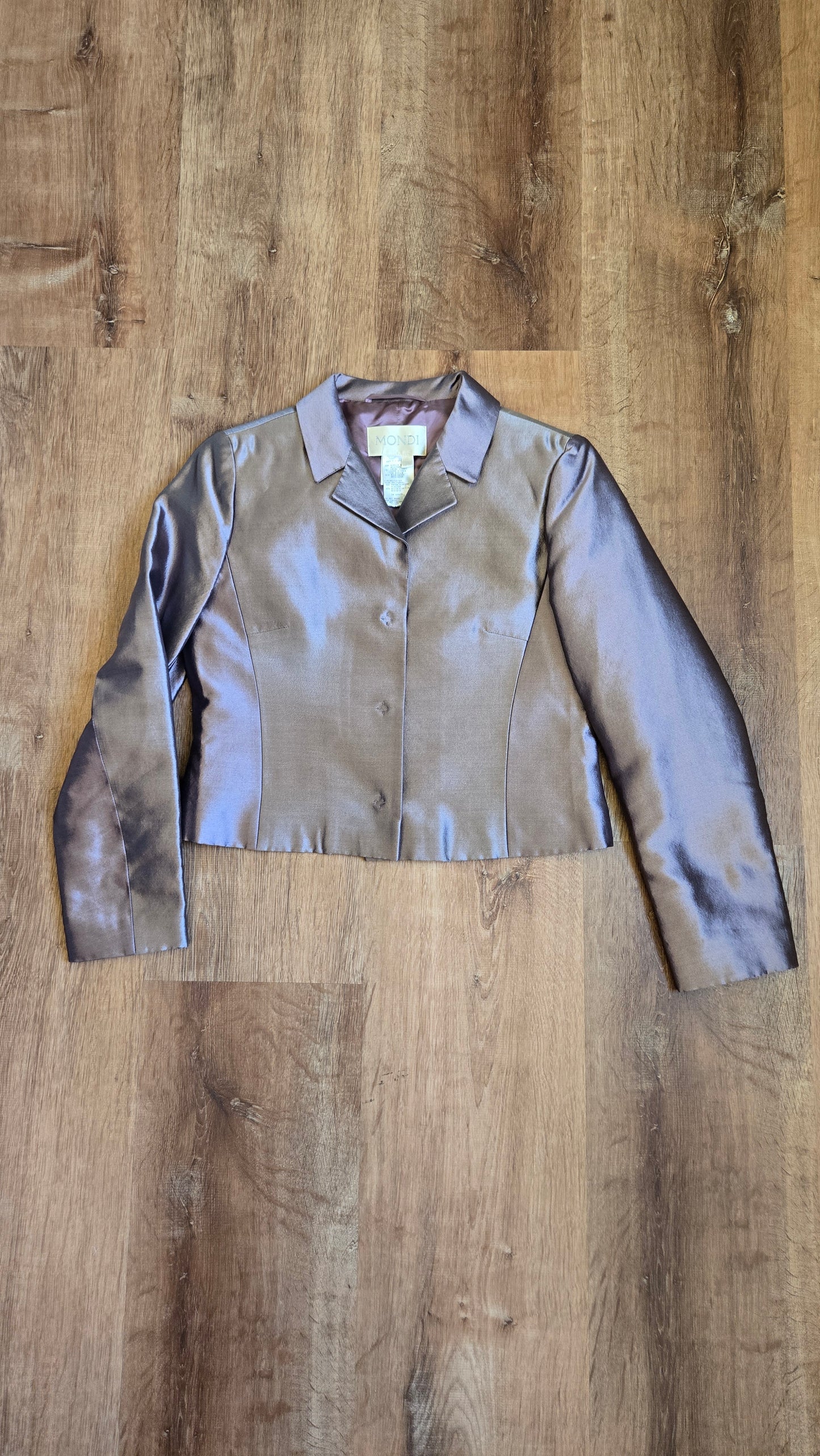 Mondi lavender shimmer cropped jacket