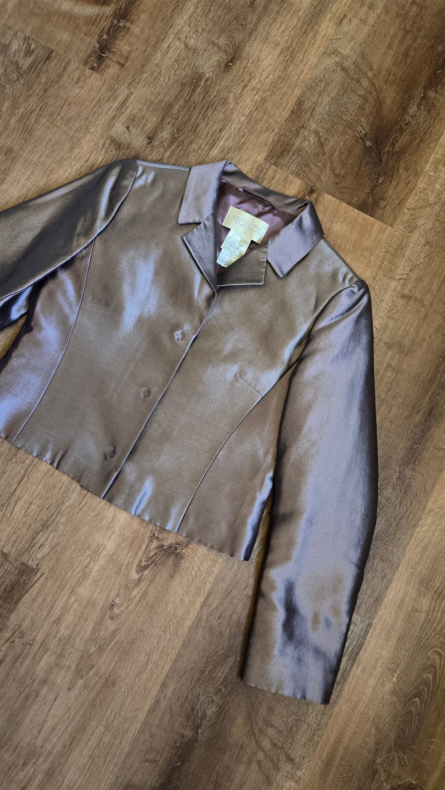 Mondi lavender shimmer cropped jacket