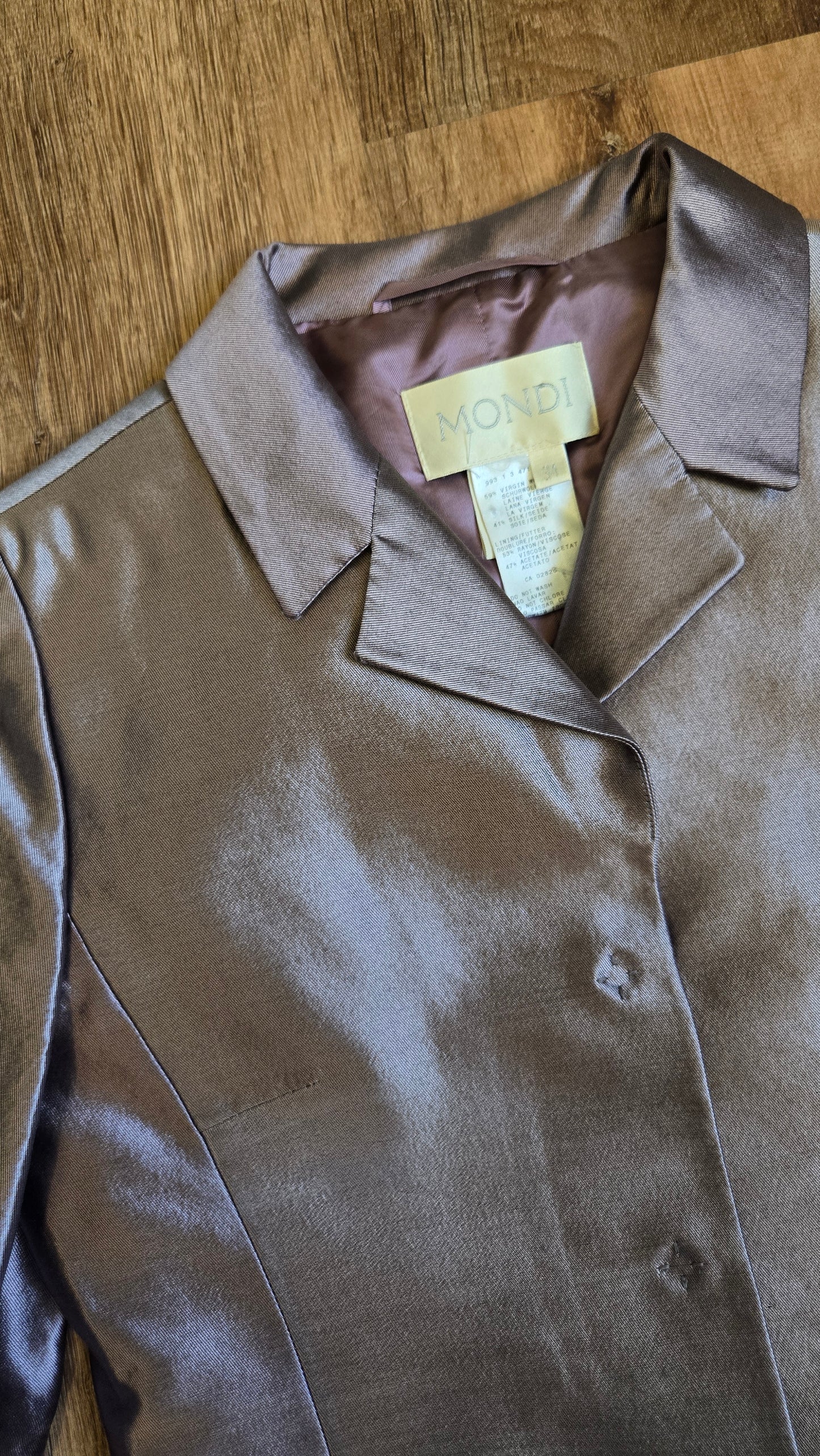 Mondi lavender shimmer cropped jacket