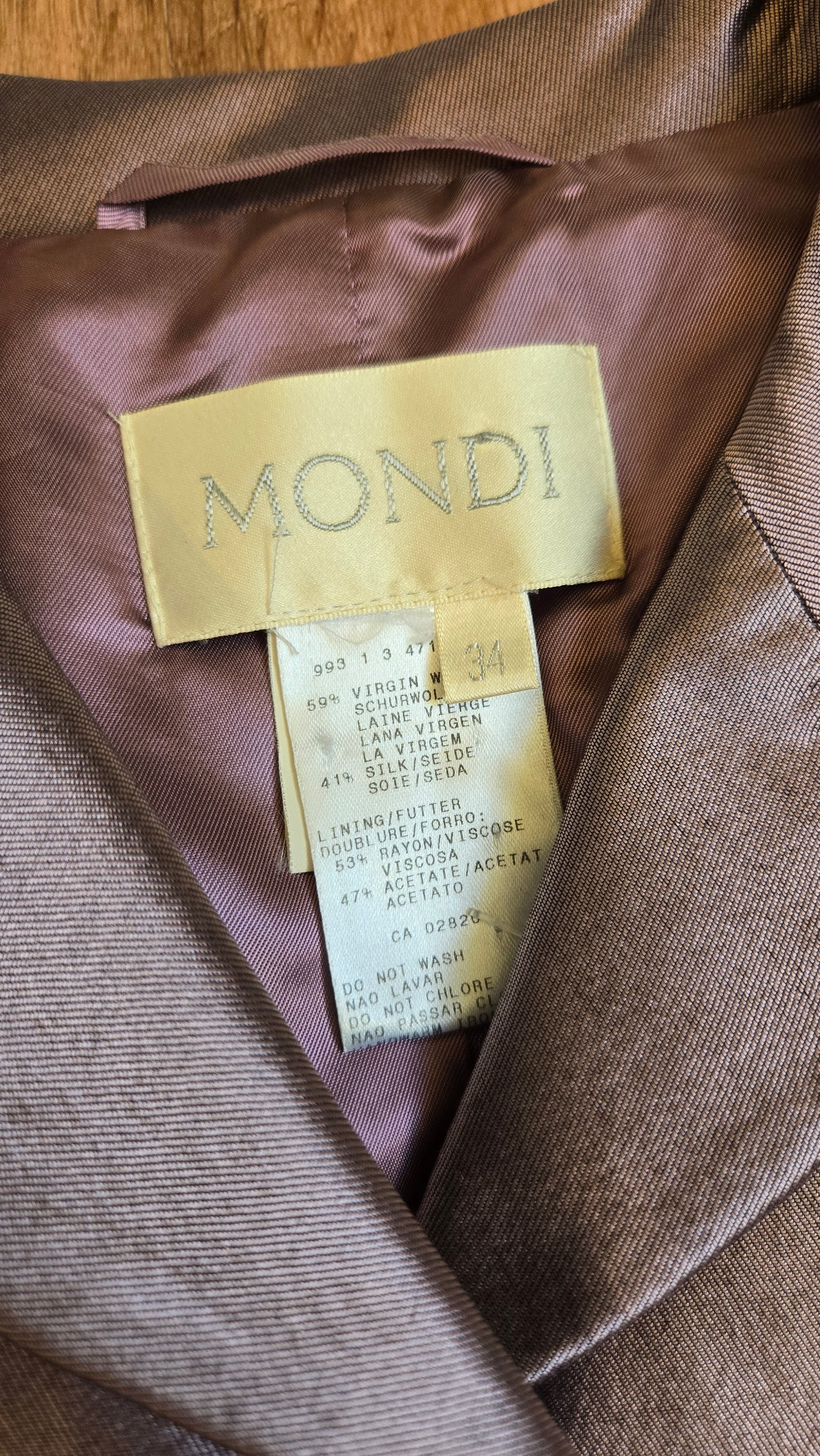 Mondi lavender shimmer cropped jacket