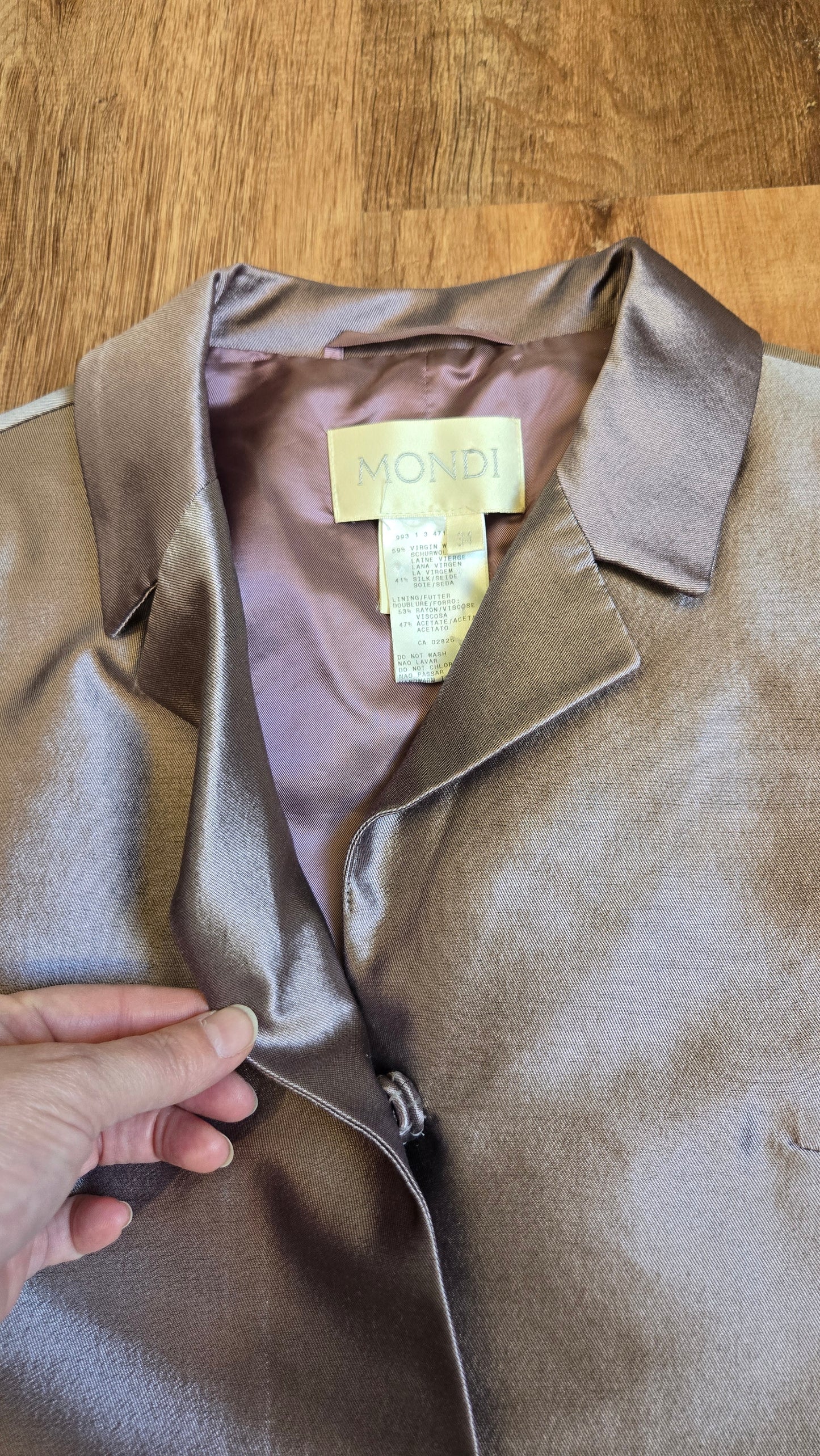 Mondi lavender shimmer cropped jacket