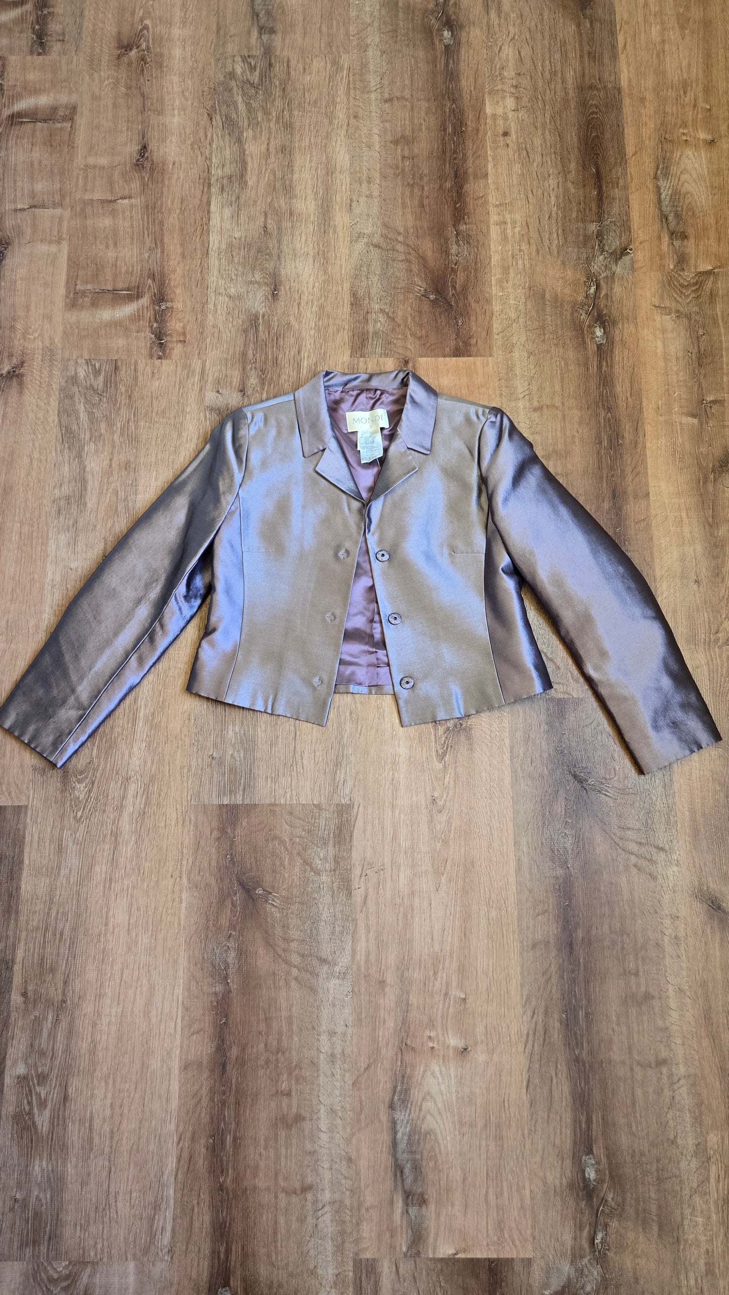 Mondi lavender shimmer cropped jacket