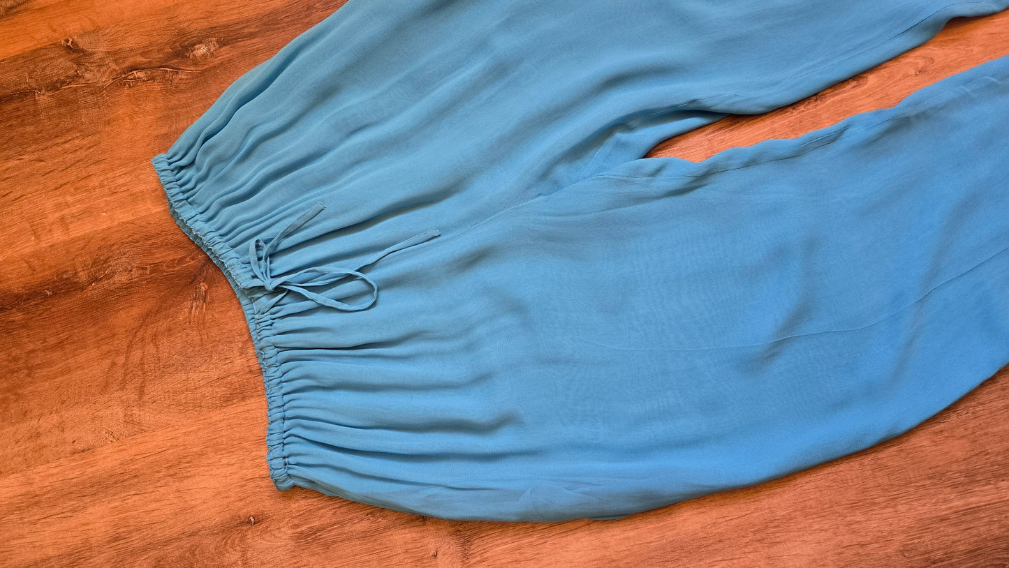 Taza sky blue lounge pants w pockets
