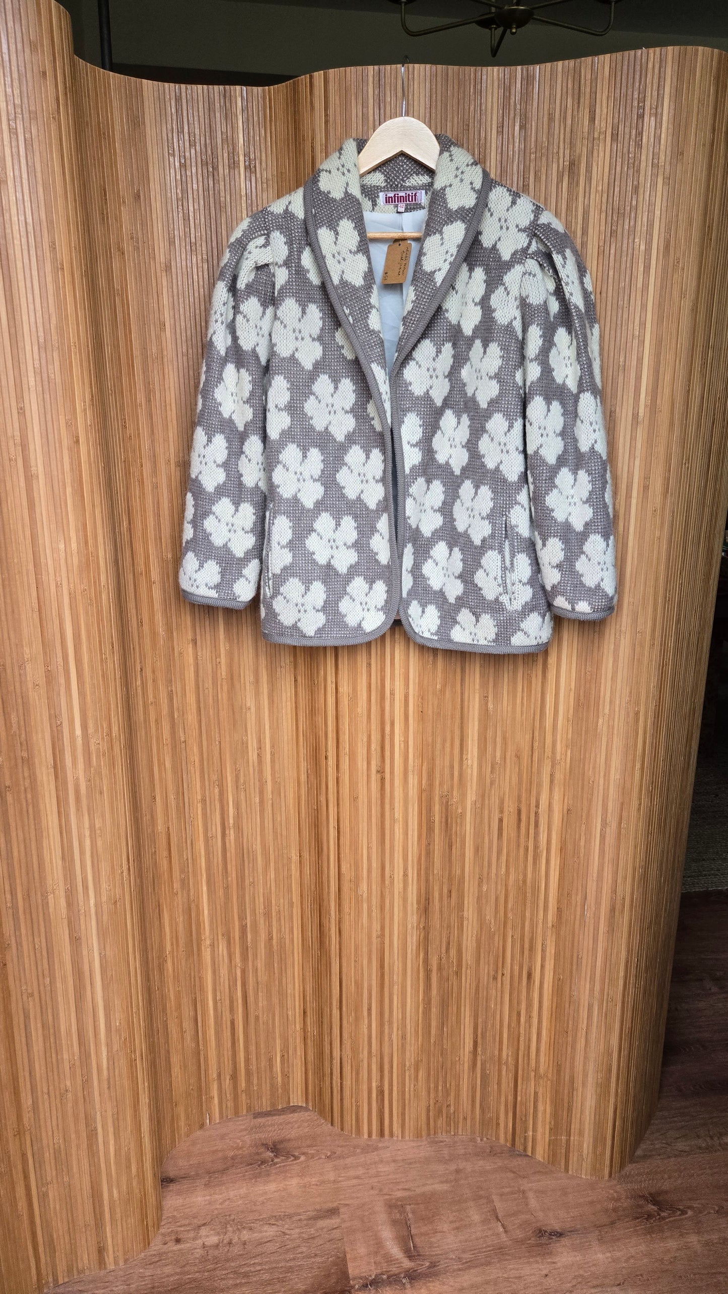 infinitif mohair floral jacket