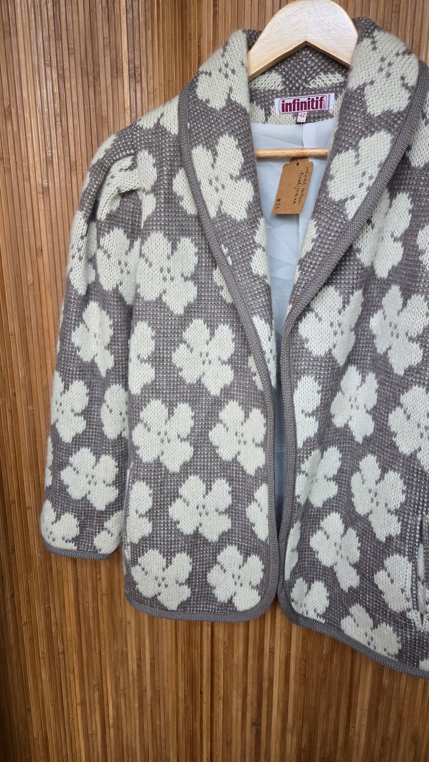 infinitif mohair floral jacket