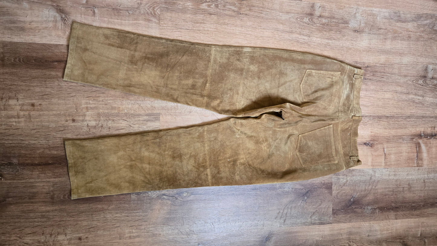 St. John's Bay camel suede pants