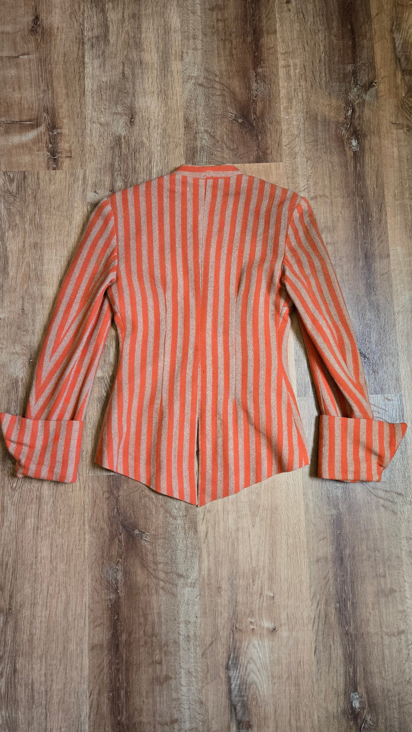 1930s/40s Orange stripe blazer with tails