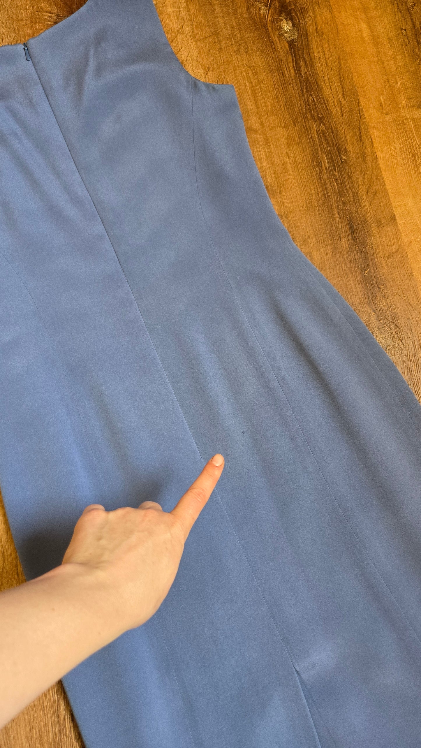 Talbots periwinkle silk sheath dress