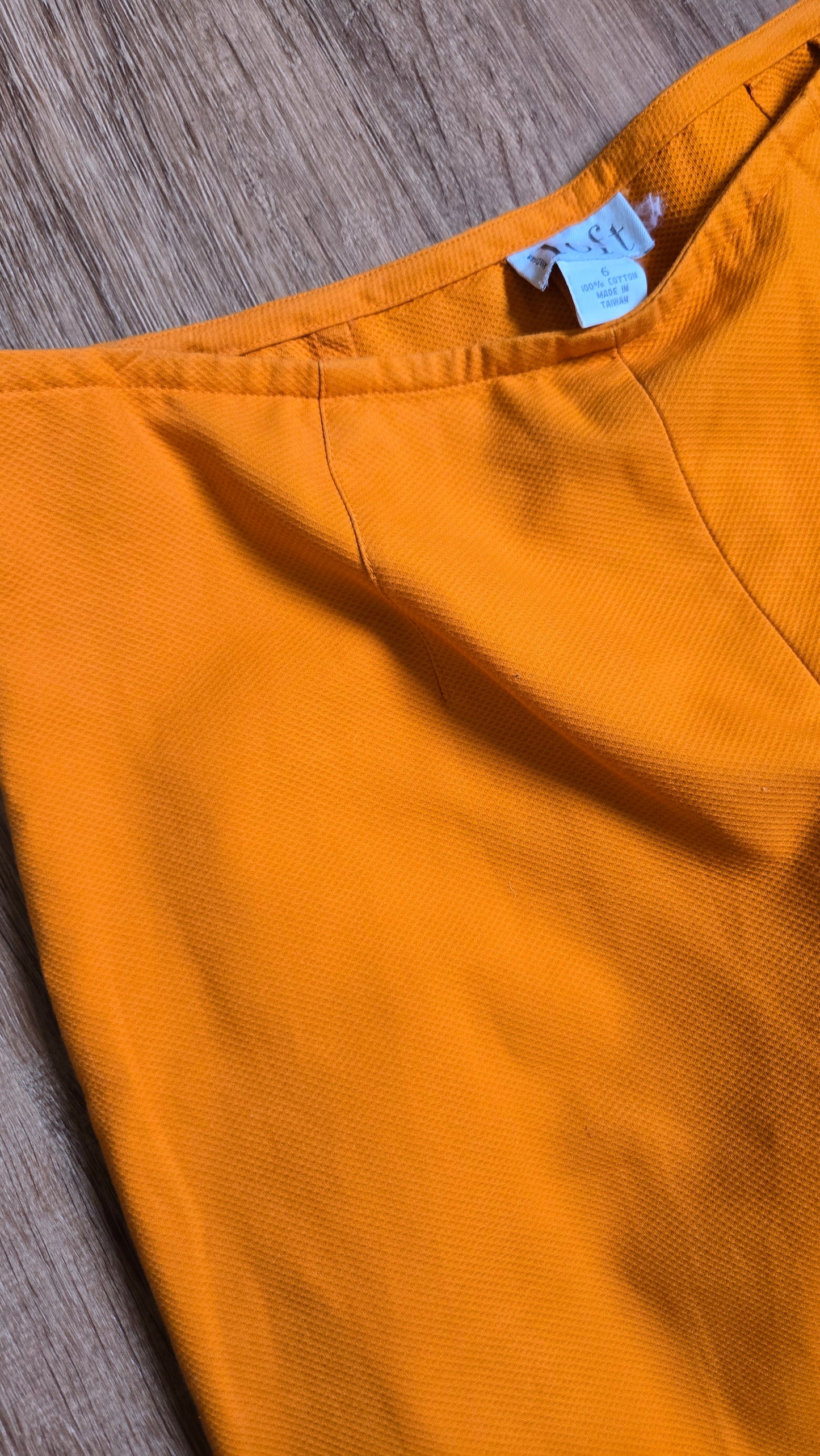 Ann Taylor Loft orange textured pants