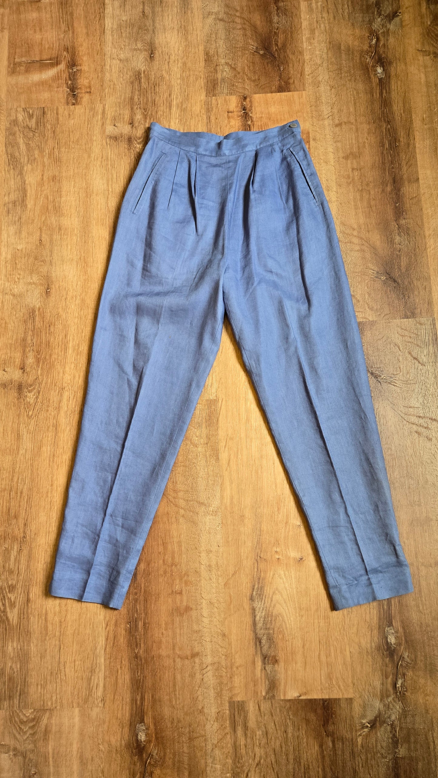 Periwinkle linen trousers