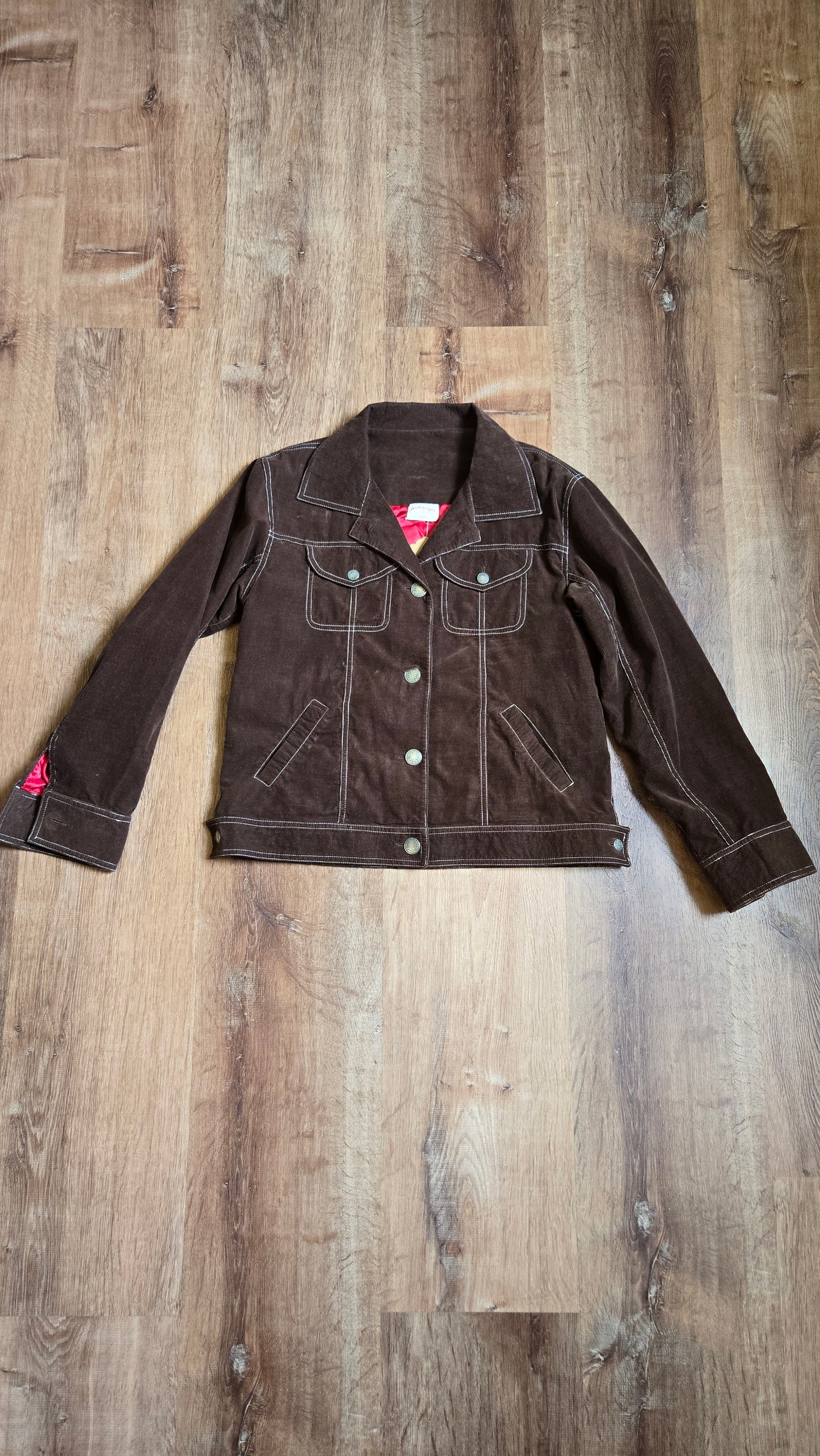 Brown corduroy jacket made by Marie!