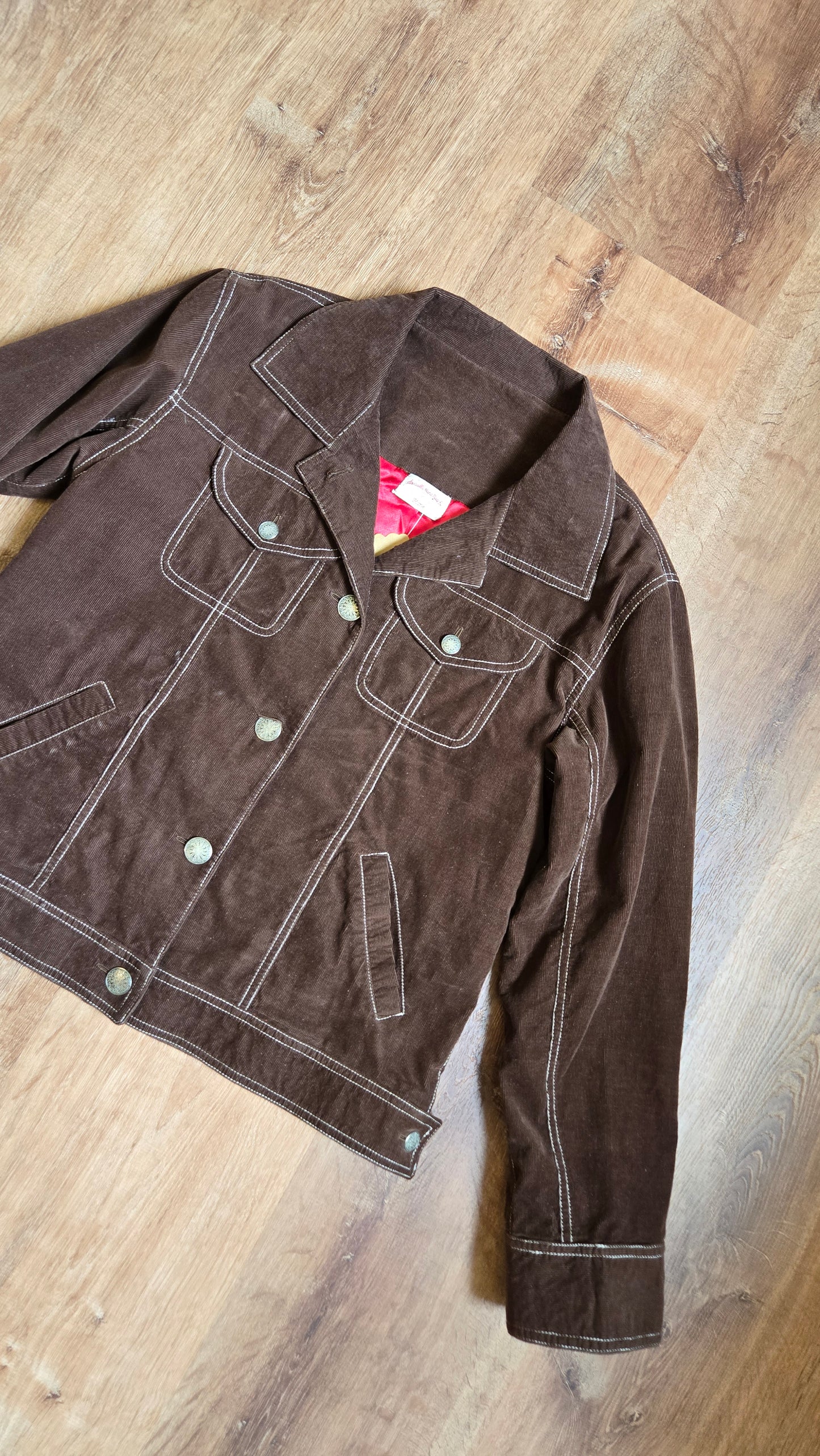 Brown corduroy jacket made by Marie!