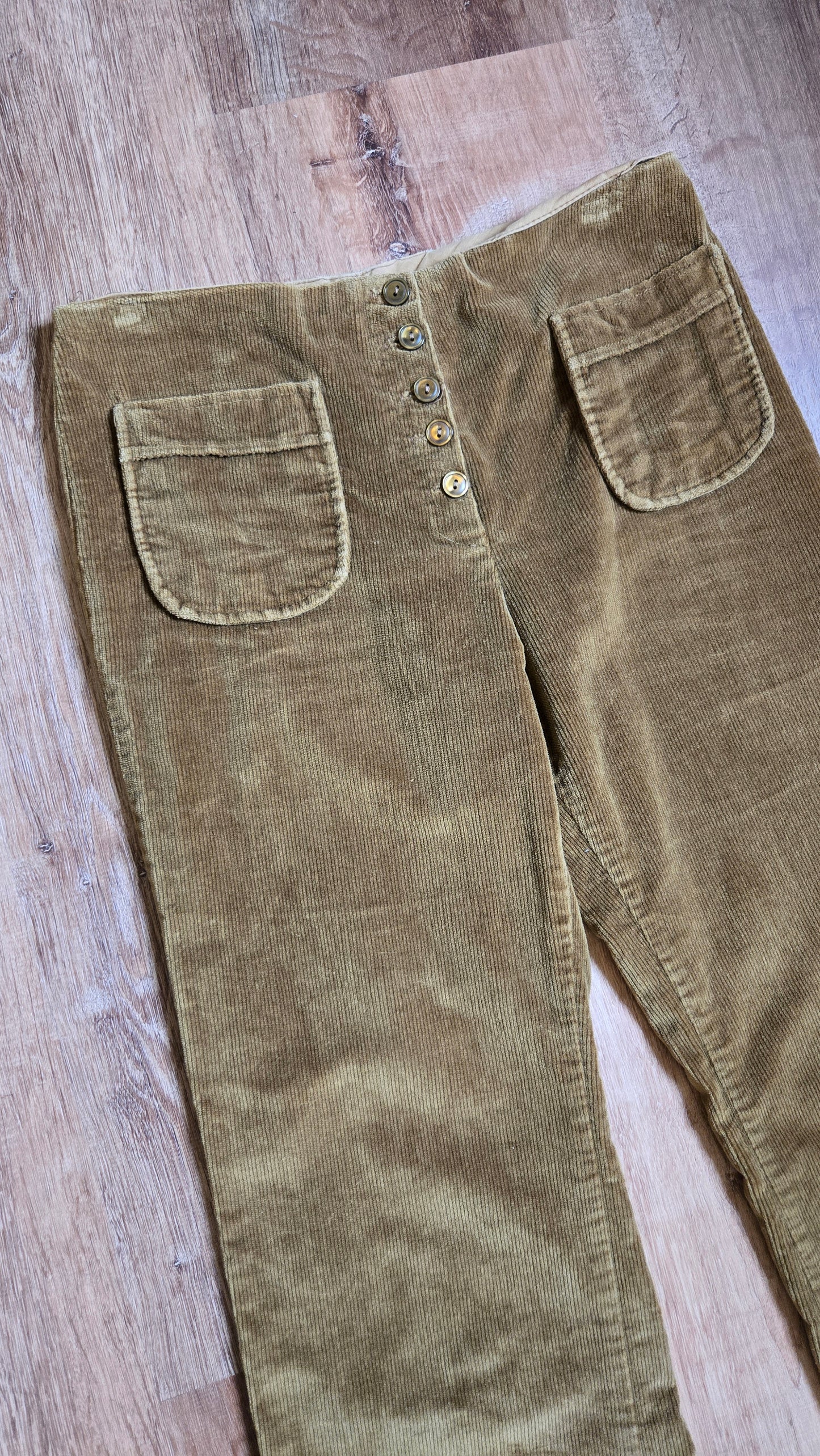 Mocha corduroy hippie flares