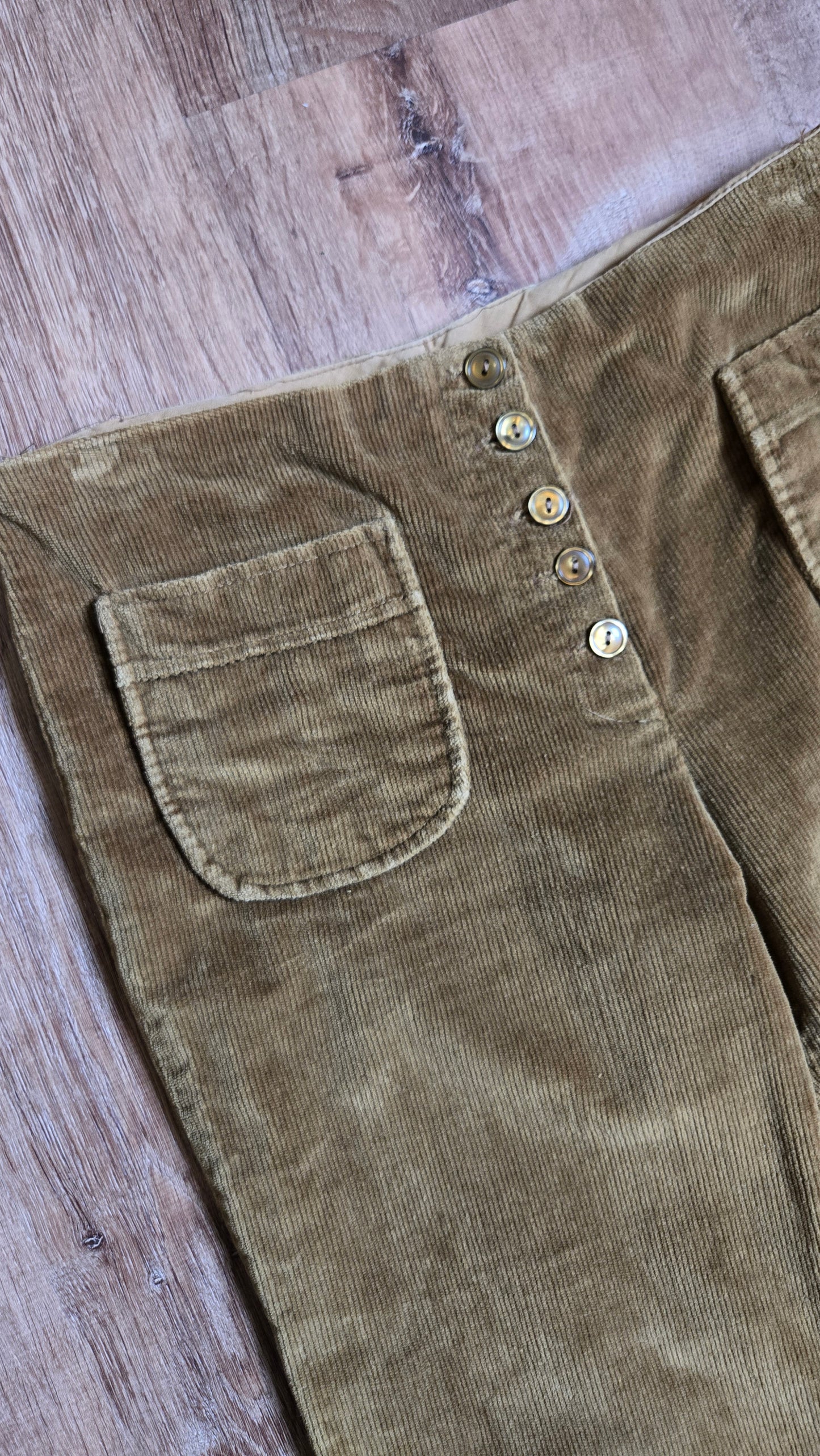 Mocha corduroy hippie flares
