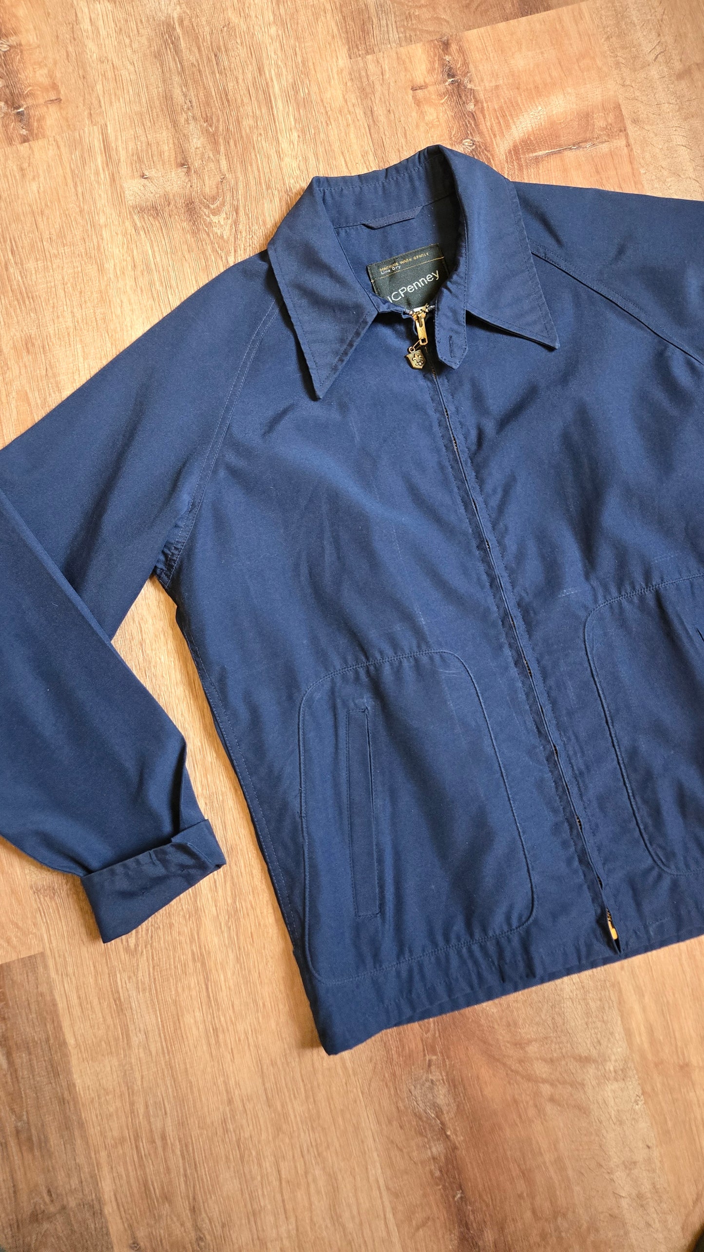 JCPenney navy utility jacket