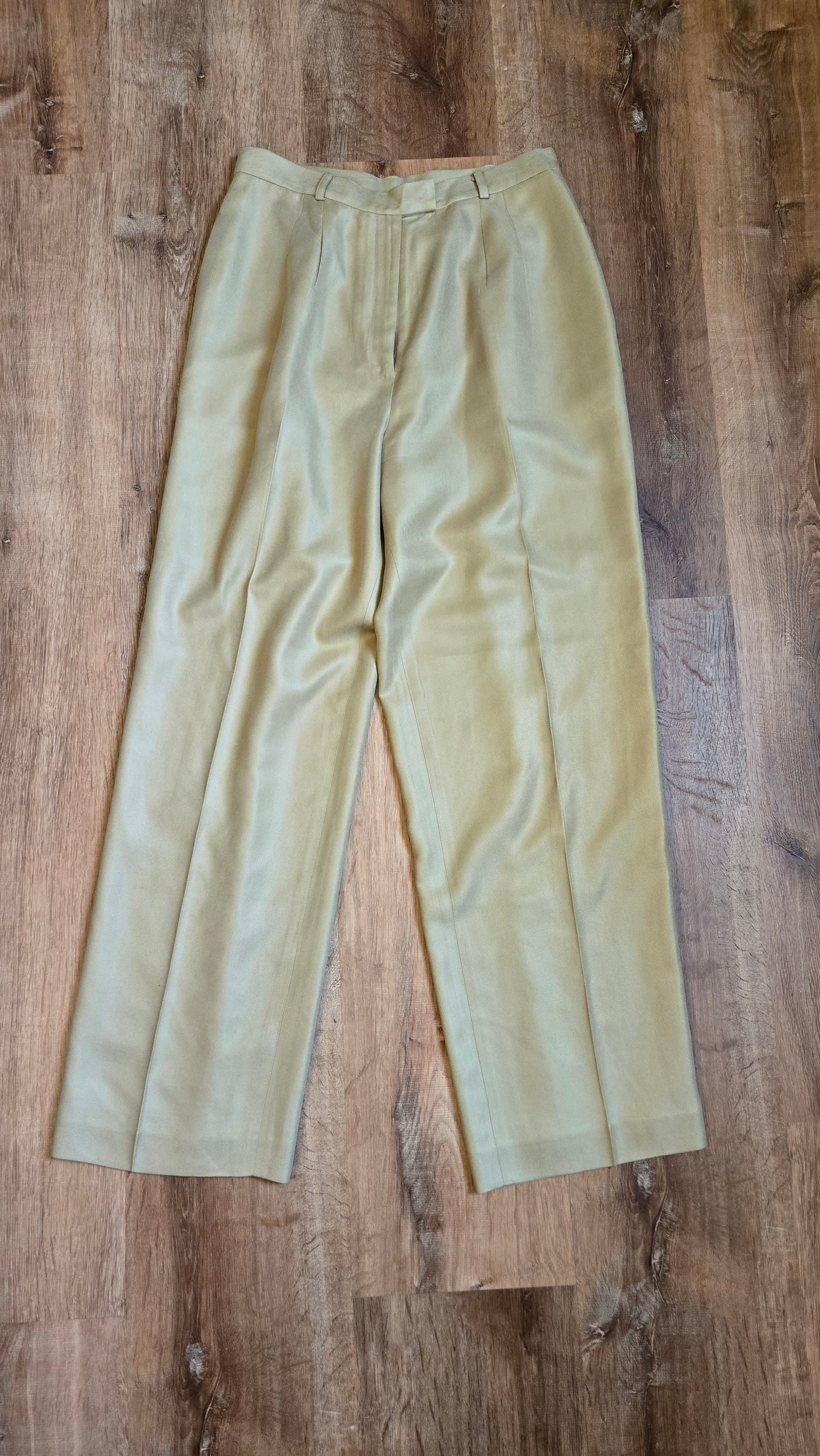 Talbots tan silk pants