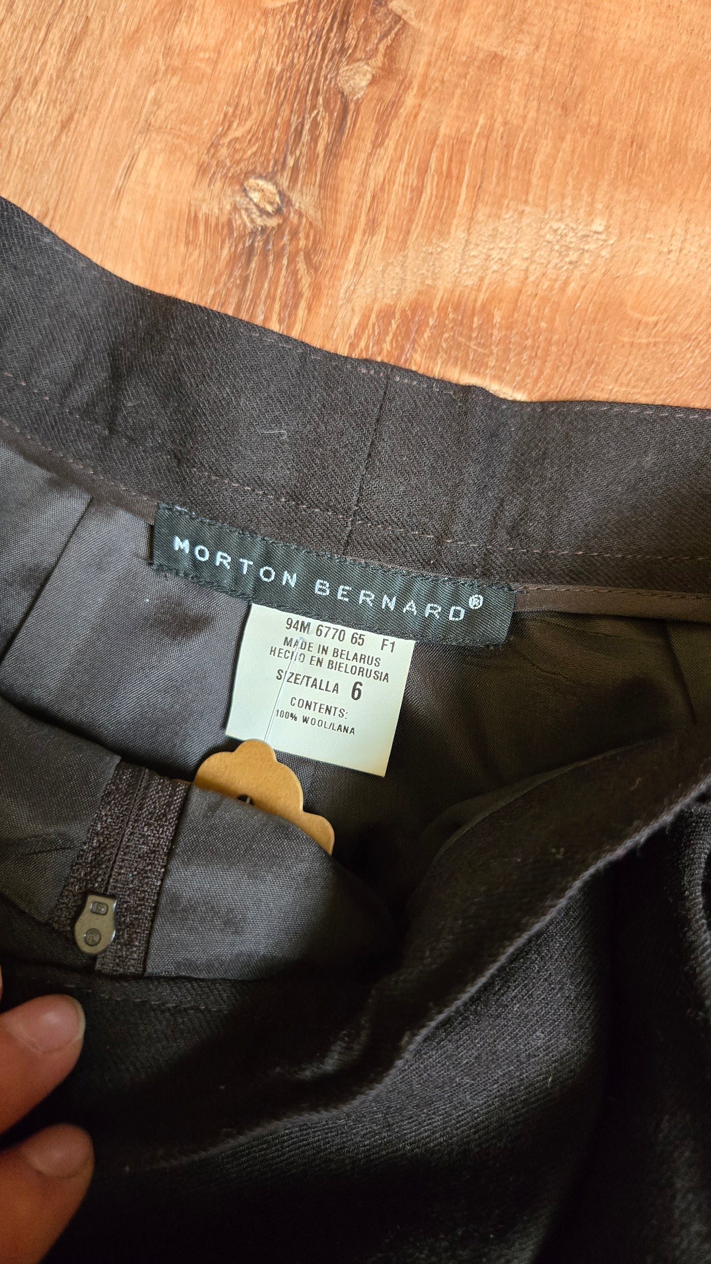 Morton Bernard brown trousers