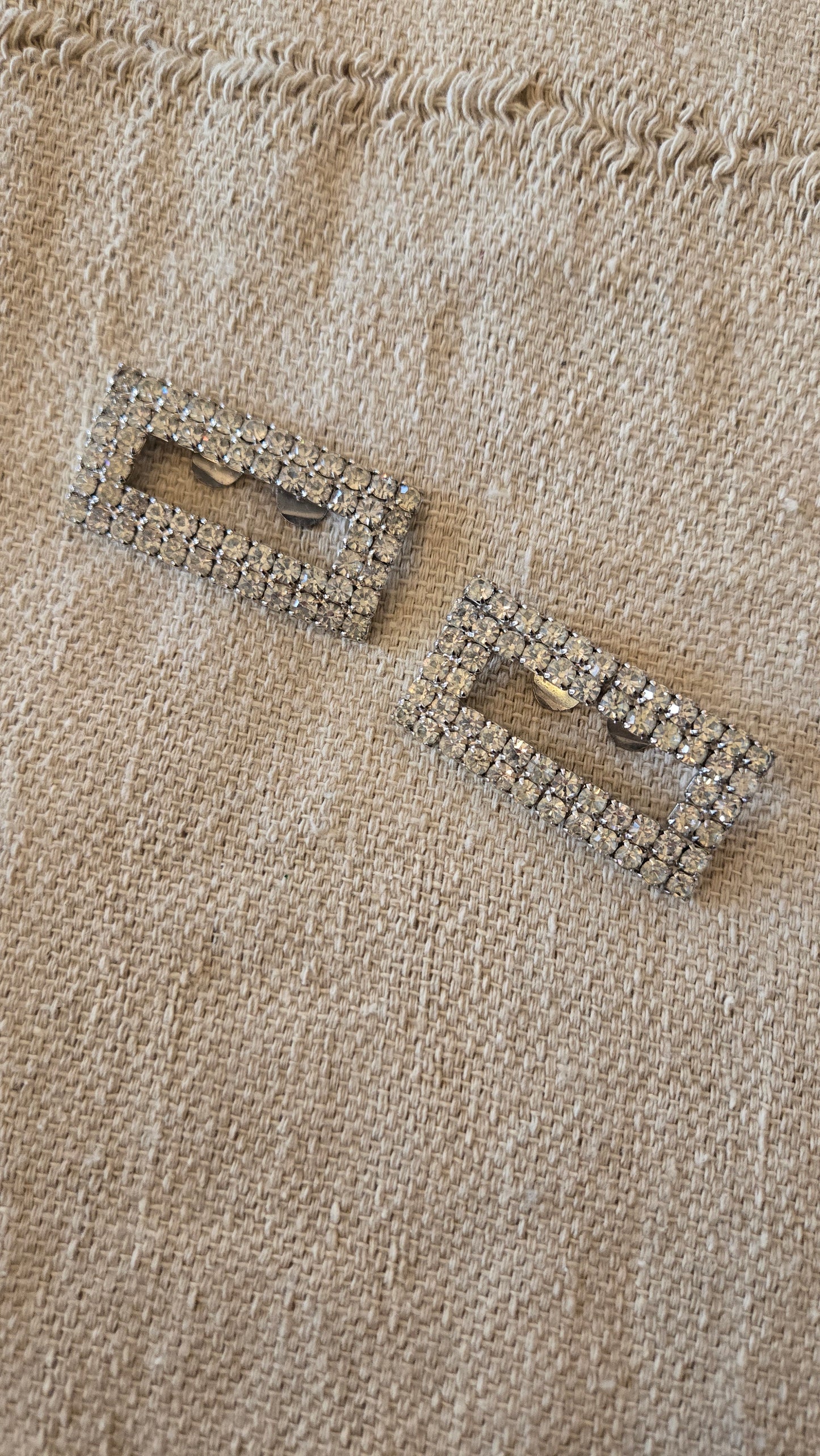 Rhinestone shoe clips