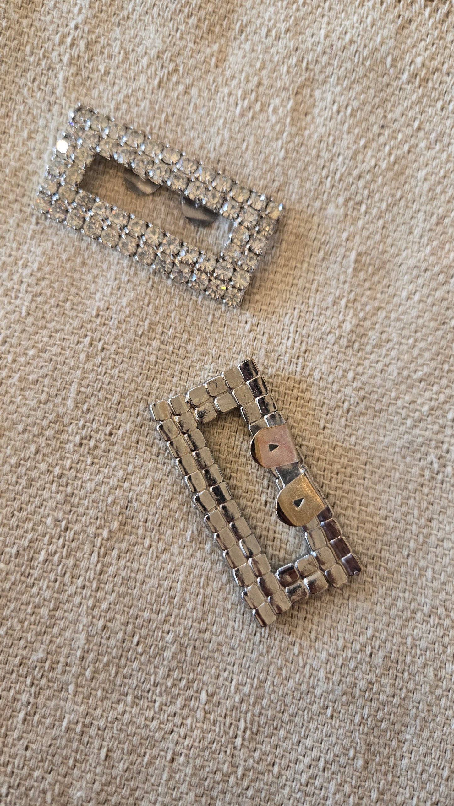 Rhinestone shoe clips