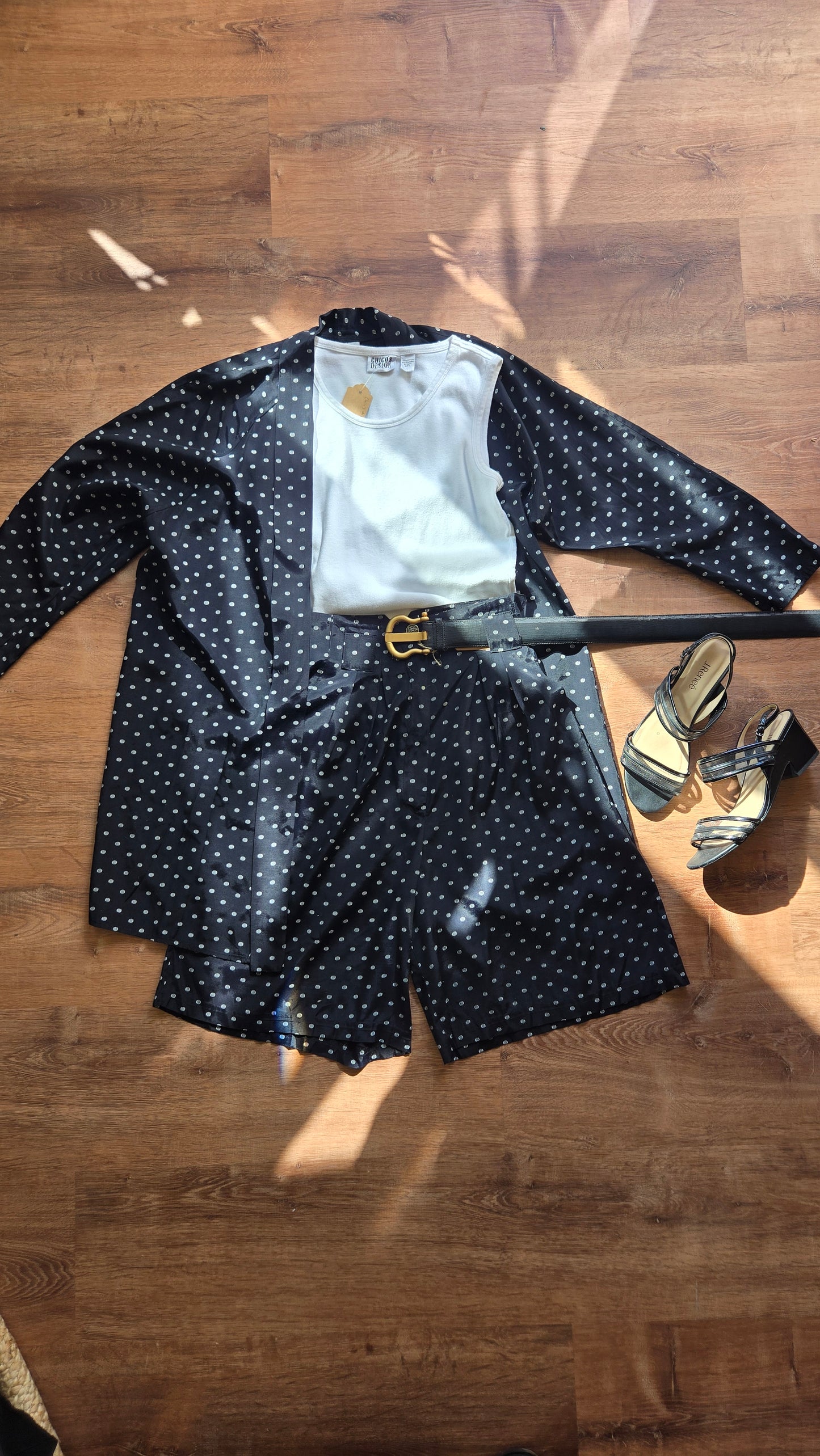 Dani Michaels polka dot jacket/short set!