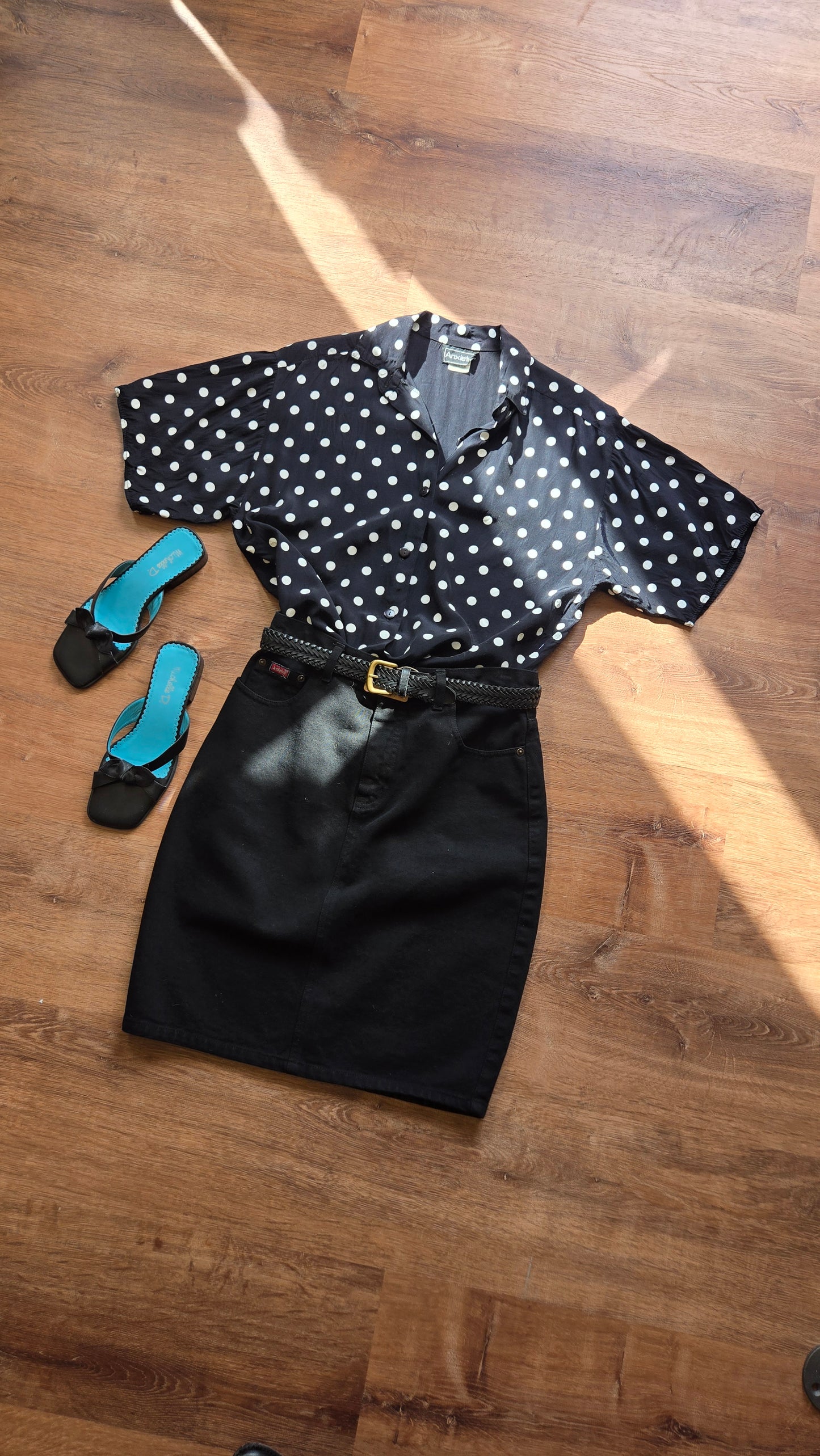 Anxiety polka dot shirt
