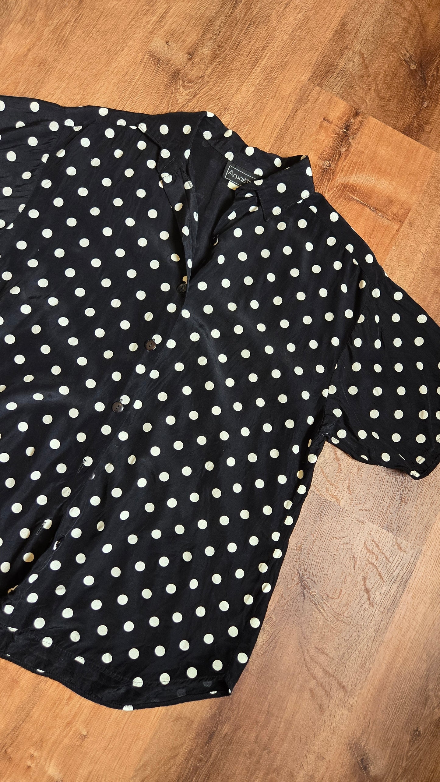 Anxiety polka dot shirt