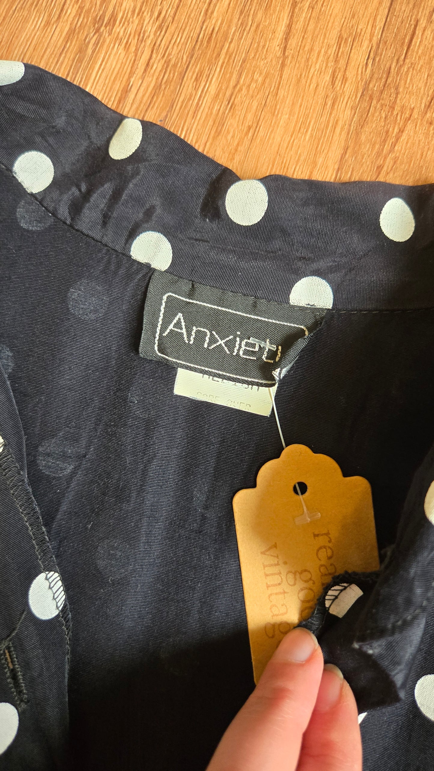 Anxiety polka dot shirt