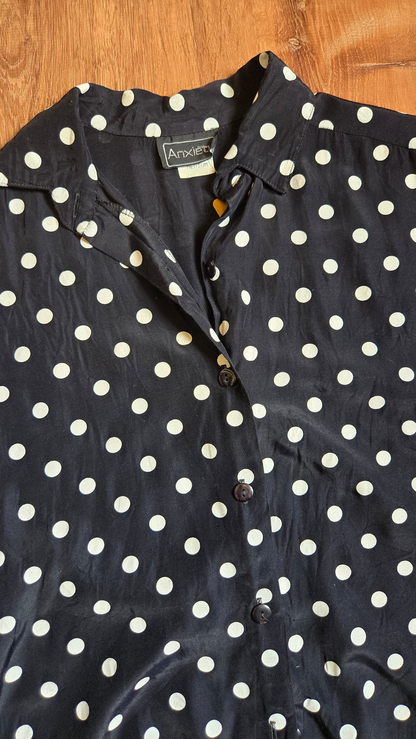 Anxiety polka dot shirt