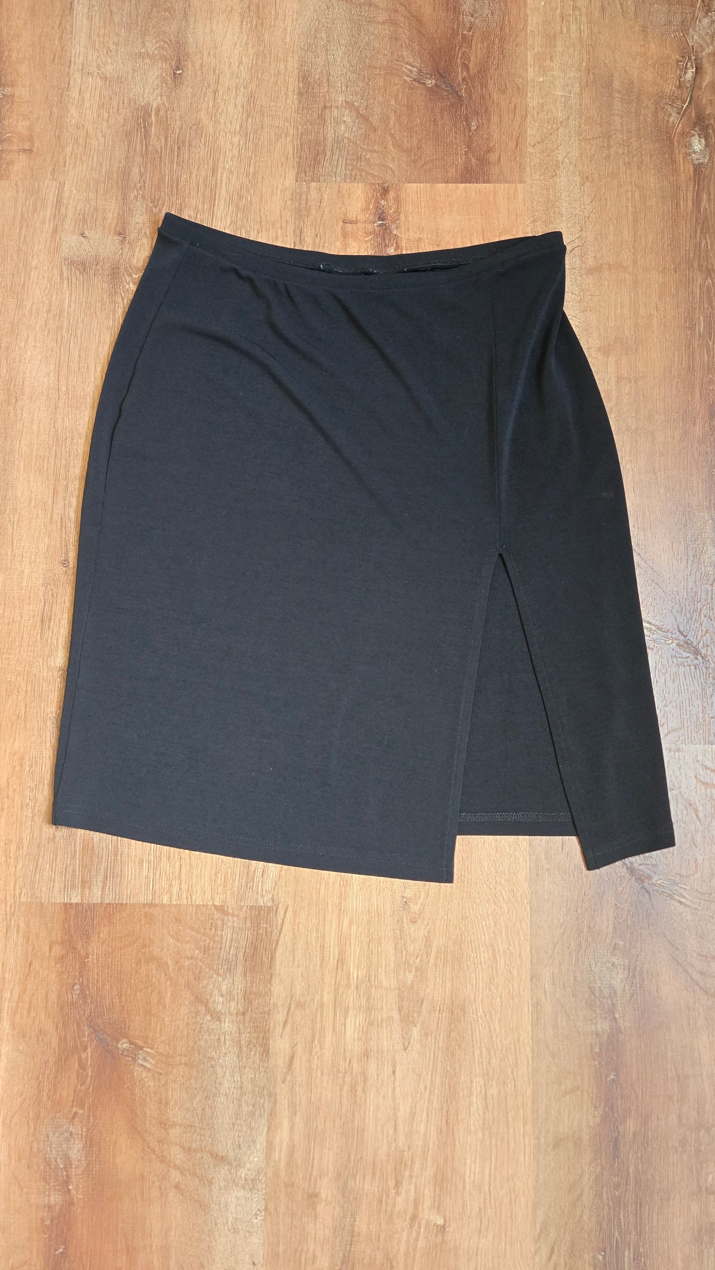 Express black thigh slit pencil skirt
