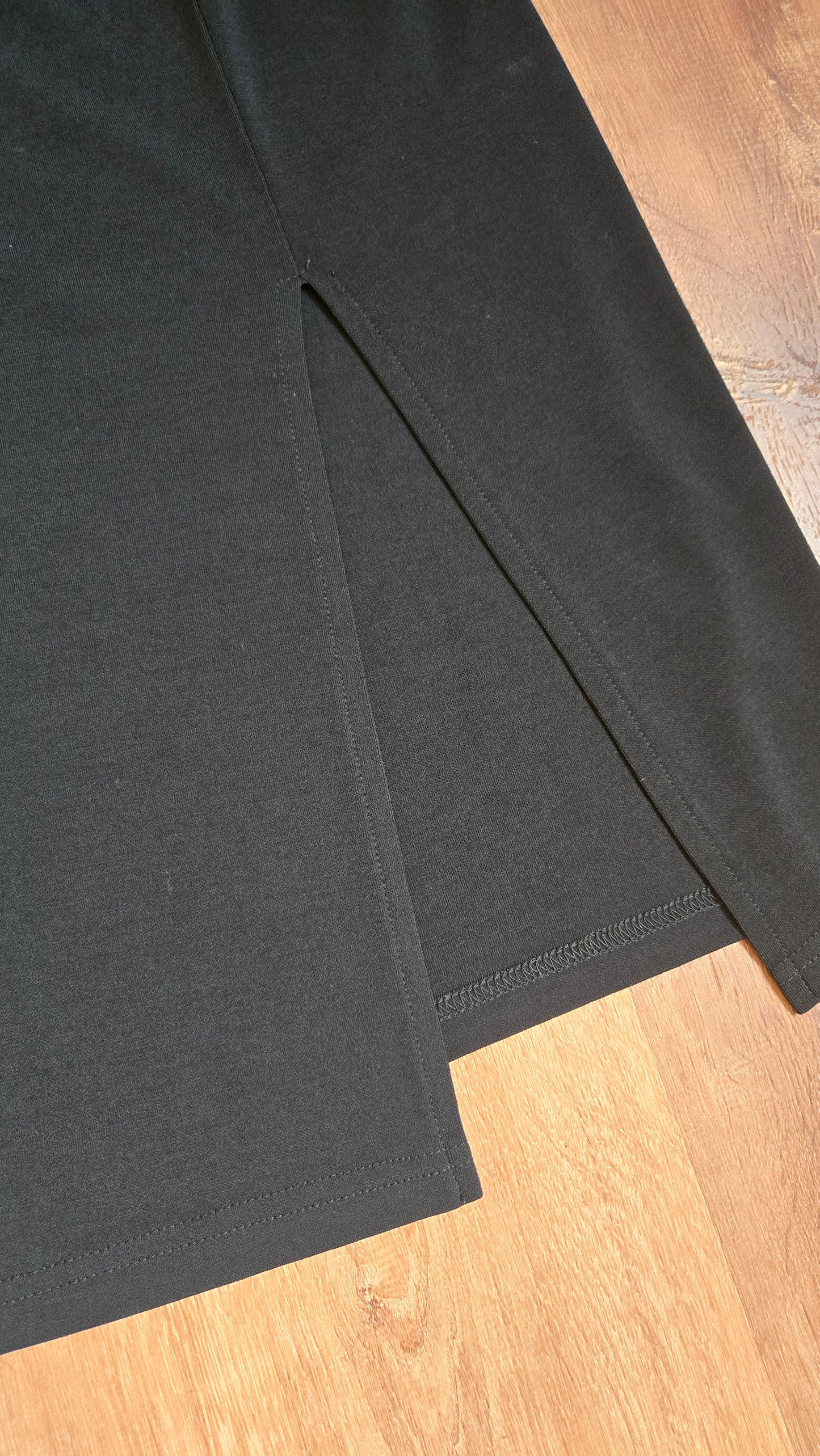 Express black thigh slit pencil skirt