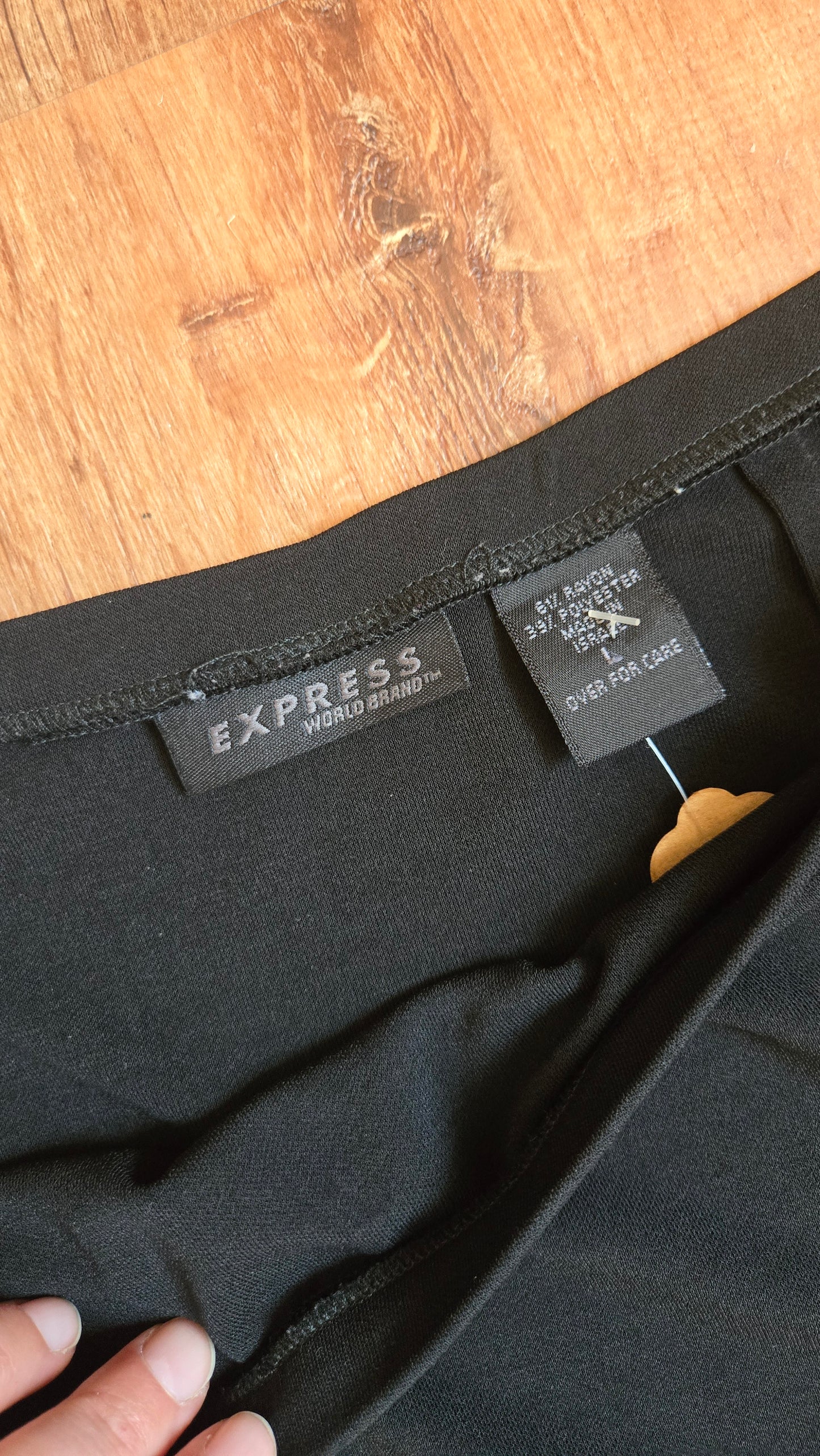 Express black thigh slit pencil skirt