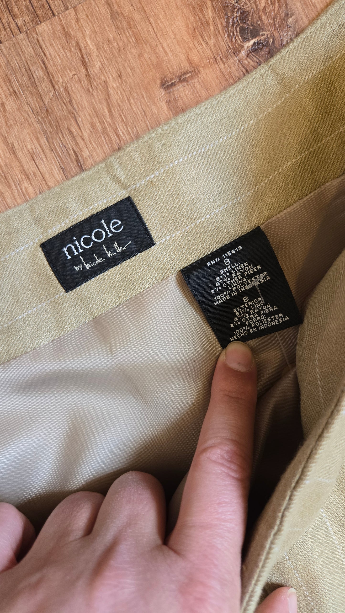 Nicole Miller pinstripe bubble skirt