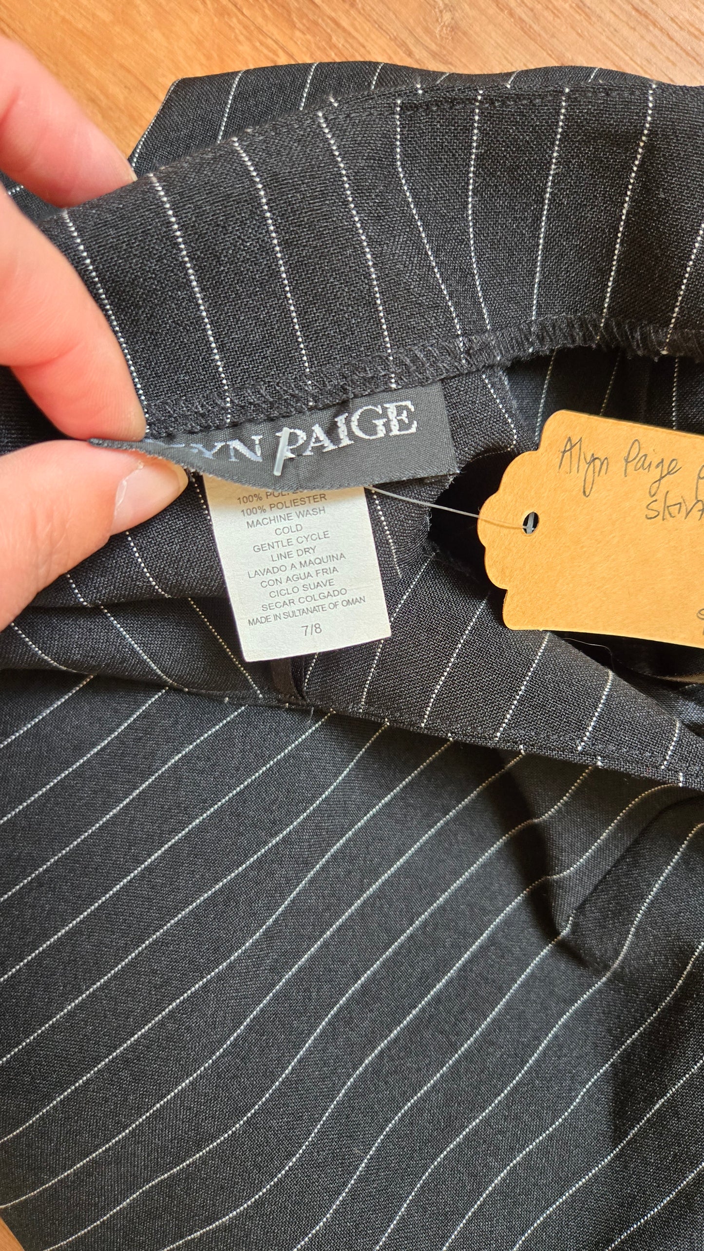 Alyn Paige pinstripe skirt