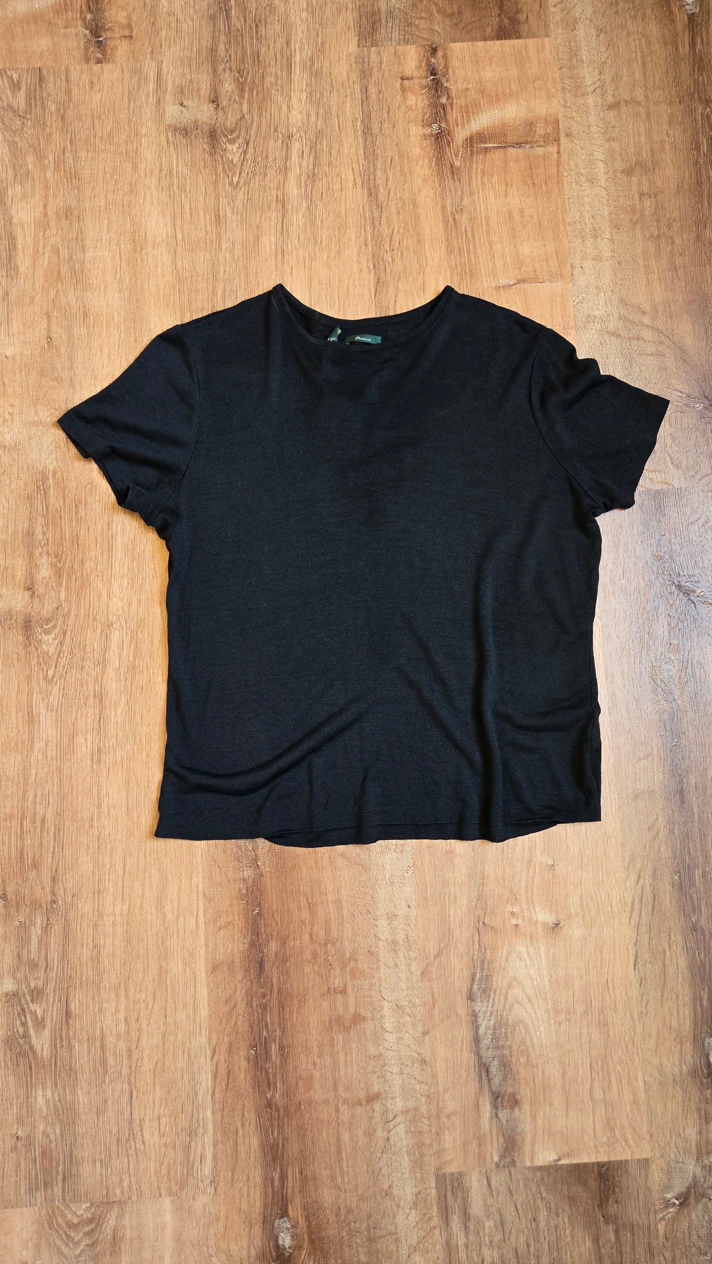 Ralph lauren black silk tee