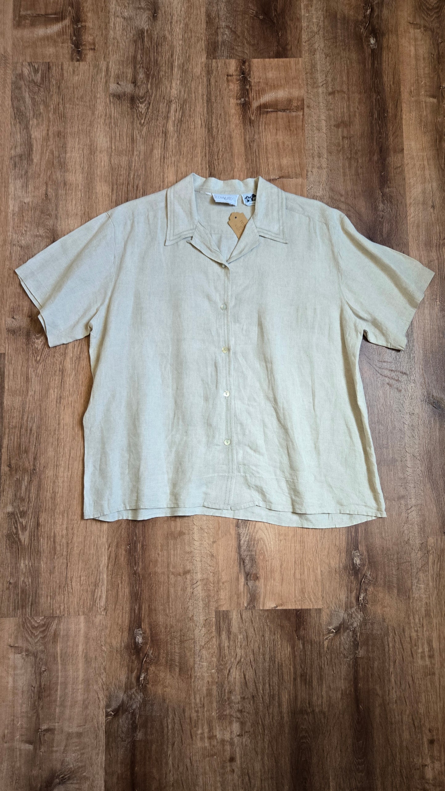 Edward oatmeal linen shirt