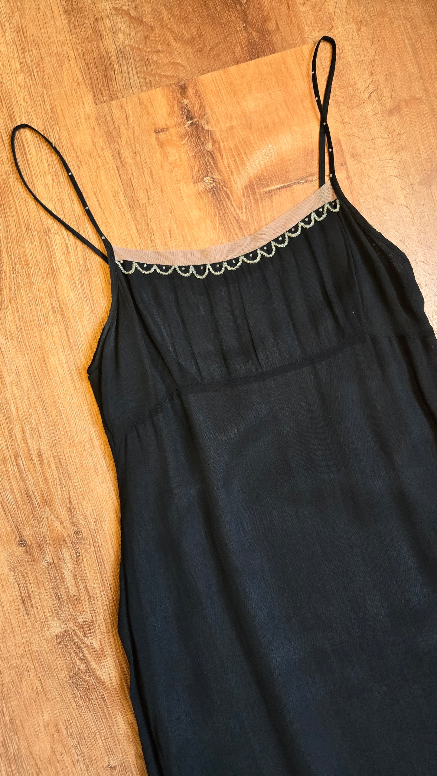 Ecote beaded slip dress - as is