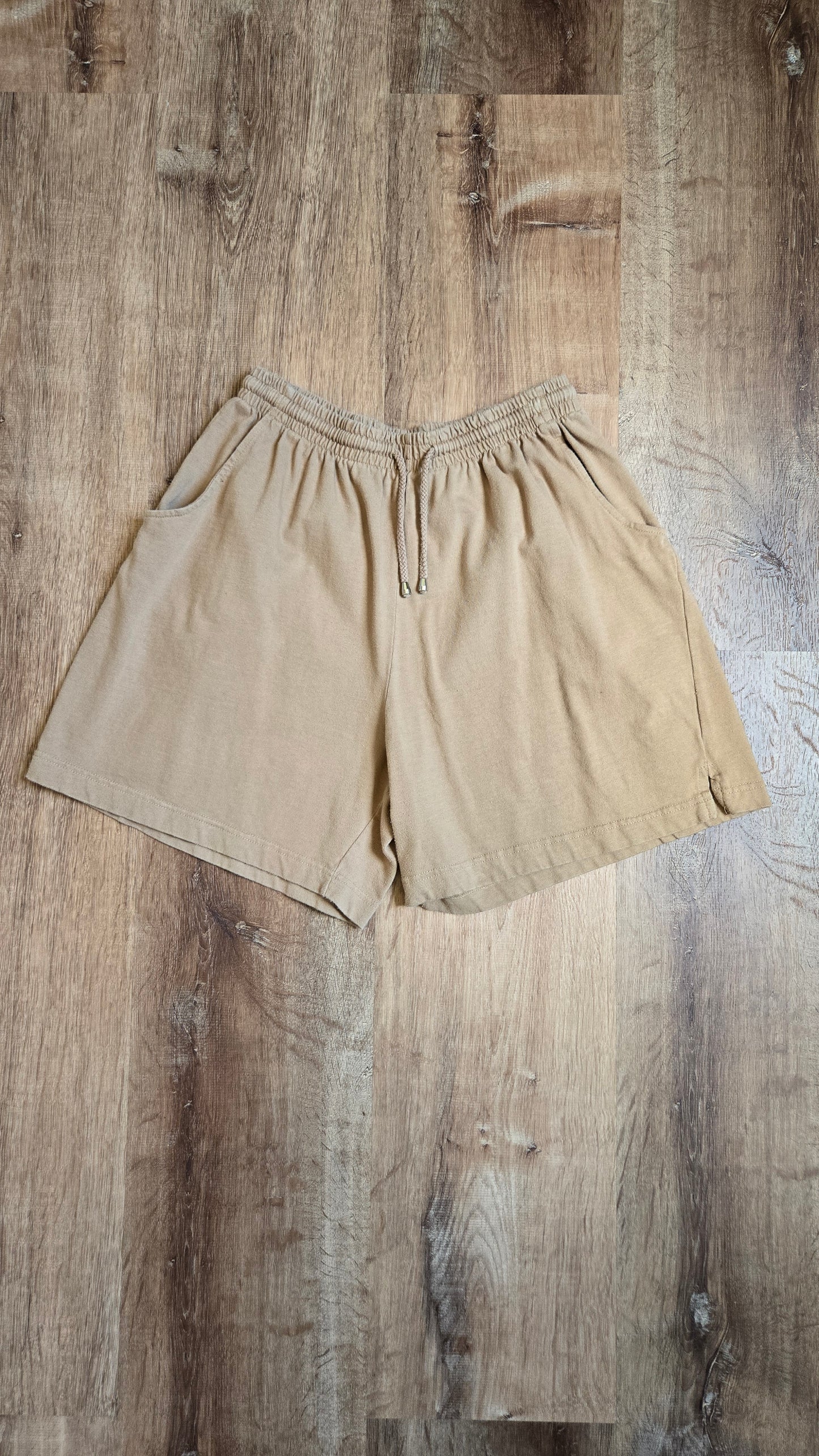 For Her camel lounge shorts - pockets