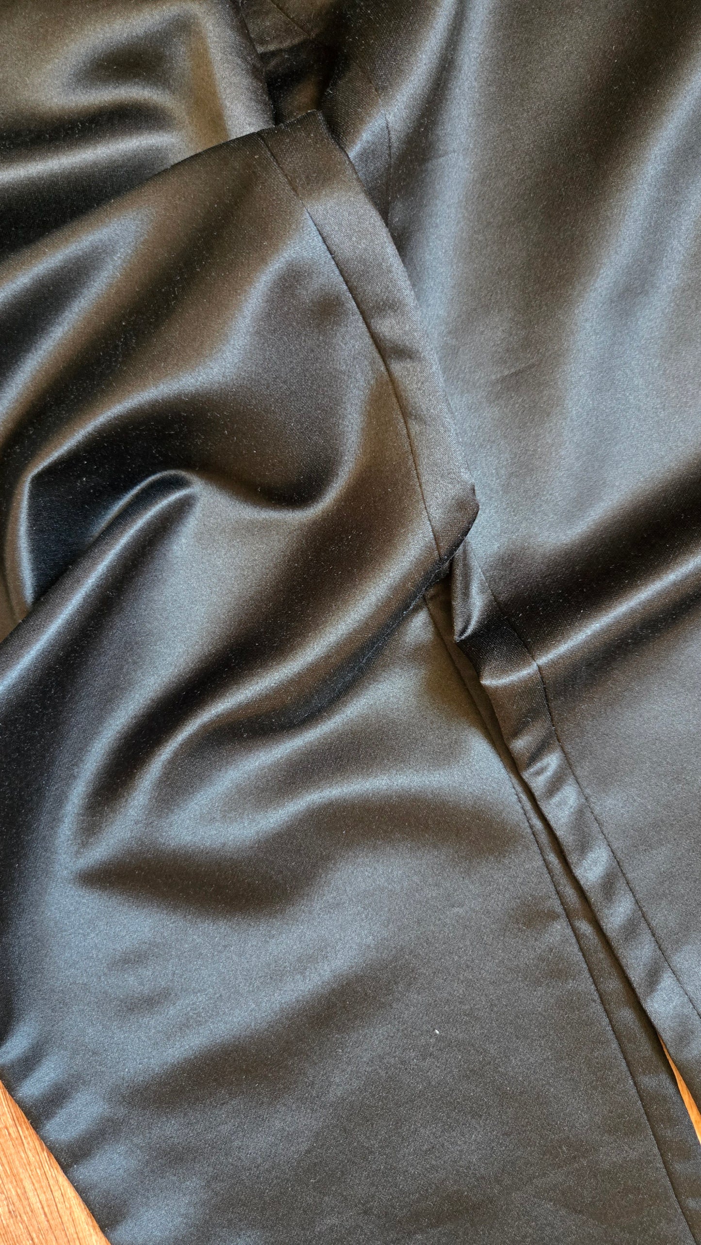 Lafayette 148 black silk satin pants