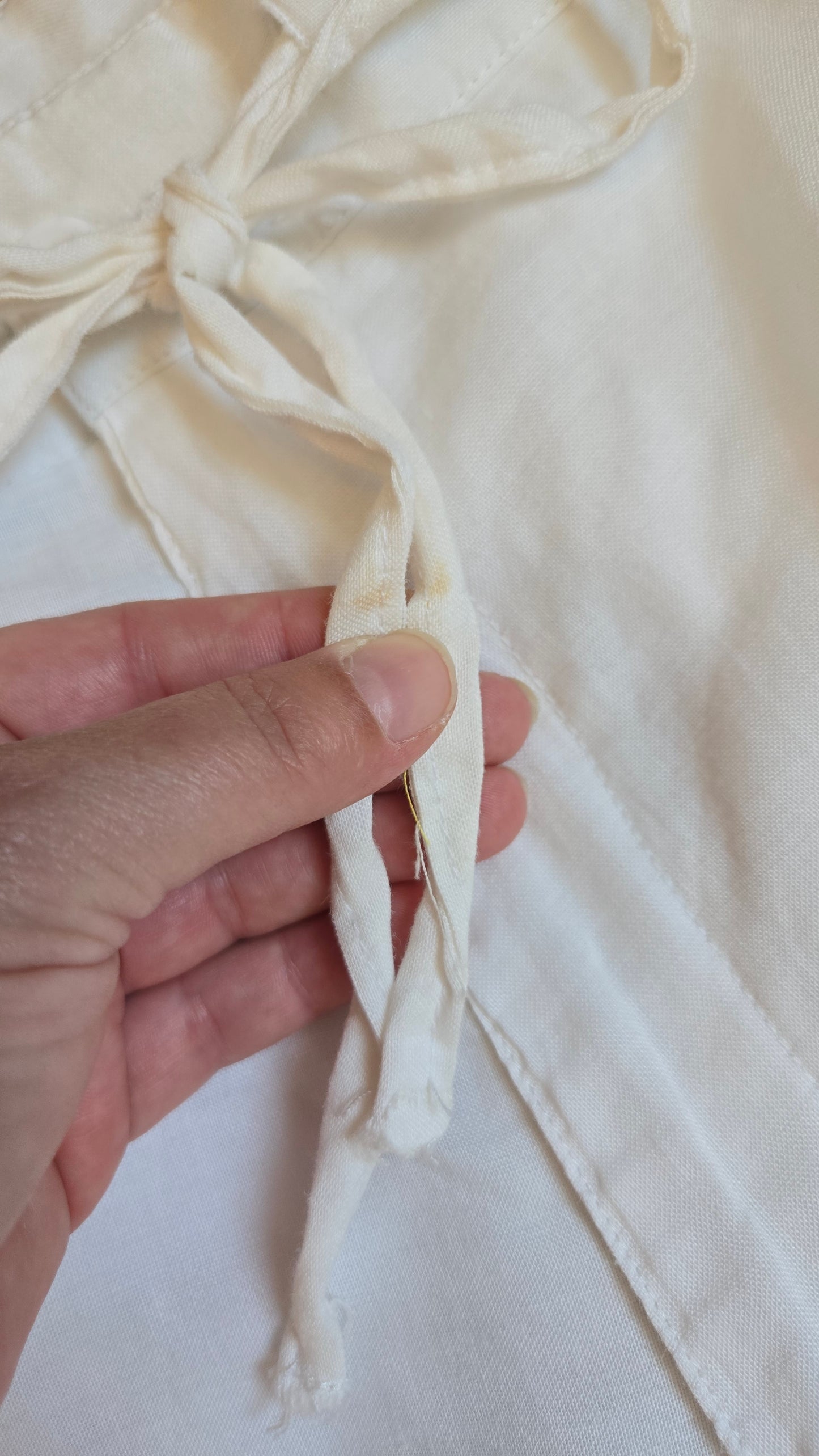 Syllables white linen pants