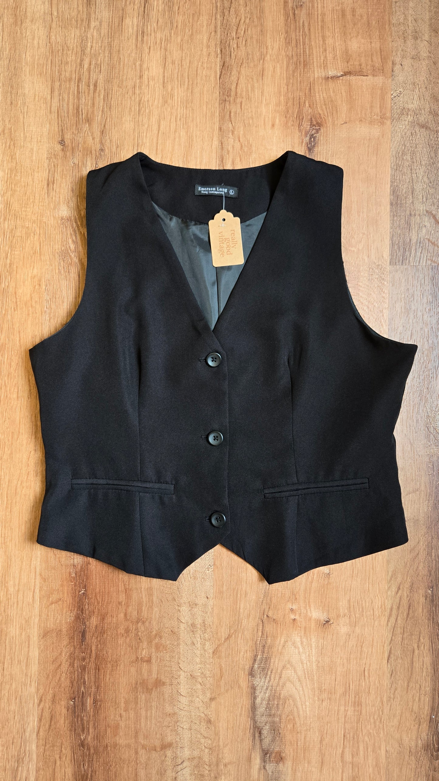 Emerson Lane black vest